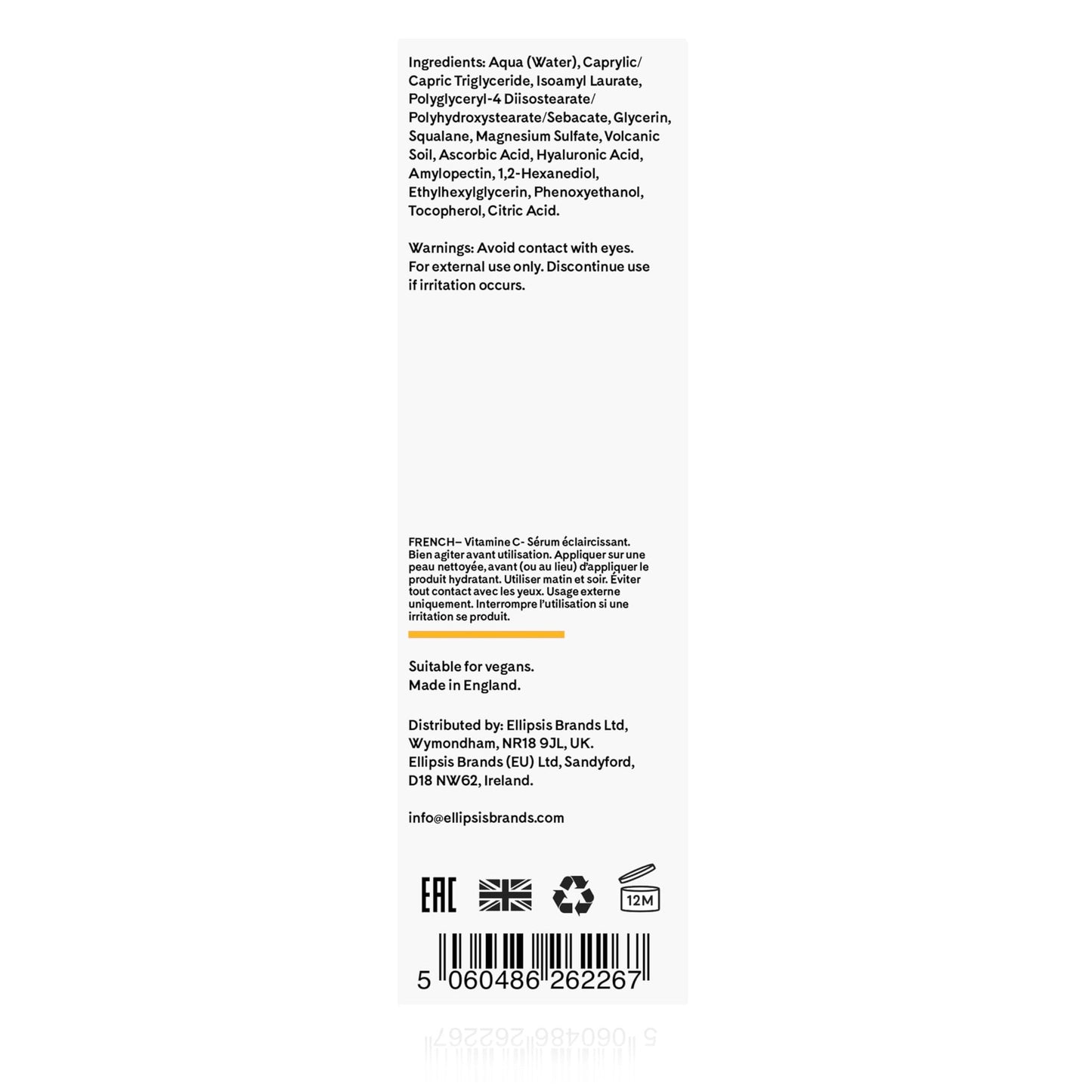 Q+A Vitamin C Brightening Face Serum (30ml), Vitamin C Serum for Face with Hyaluronic Acid, Hydrating and Anti-Ageing, Fragrance Free Skincare, Brightens Skin and Evens Out Skin Tone - Medaid International