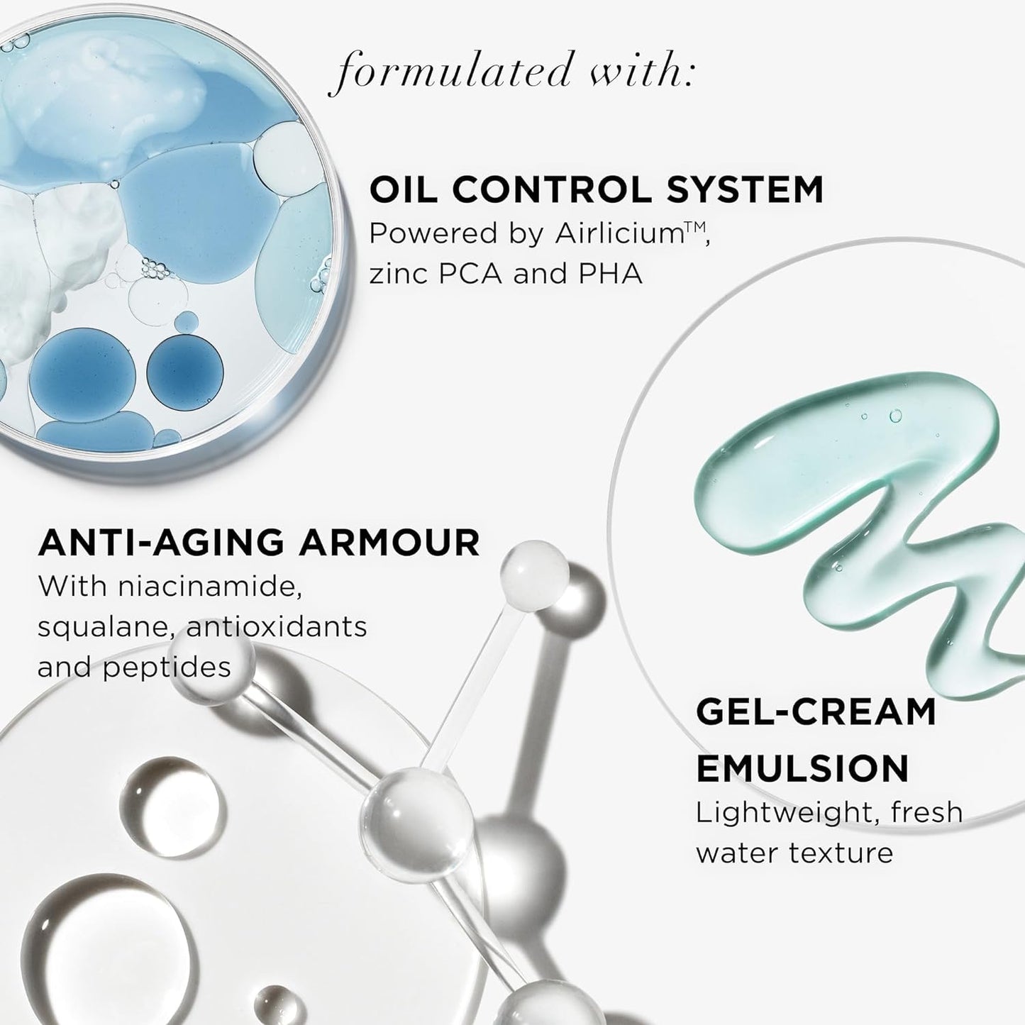 IT Cosmetics Confidence in a Gel Cream Oil Control - Hydrating Oil-Free Face Moisturizer - Reduces Shine & Look of Large Pores - with Niacinamide, Vitamin E & Peptides - Non-Comedogenic - 2.0 oz - Medaid International