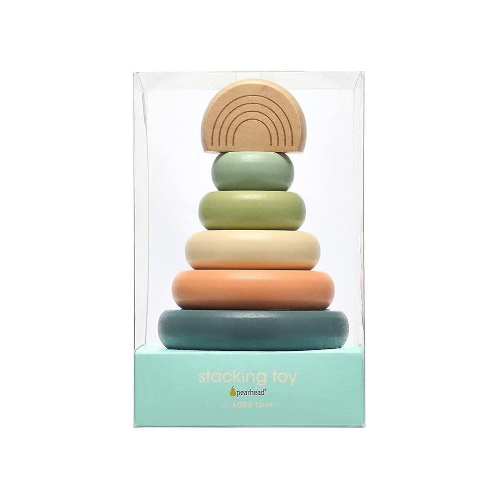 Pearhead - Wooden Stacking Toy Tower