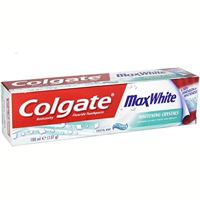 Colgate MaxWhite Whitening Crystal Mint Gel Toothpaste - 100ml