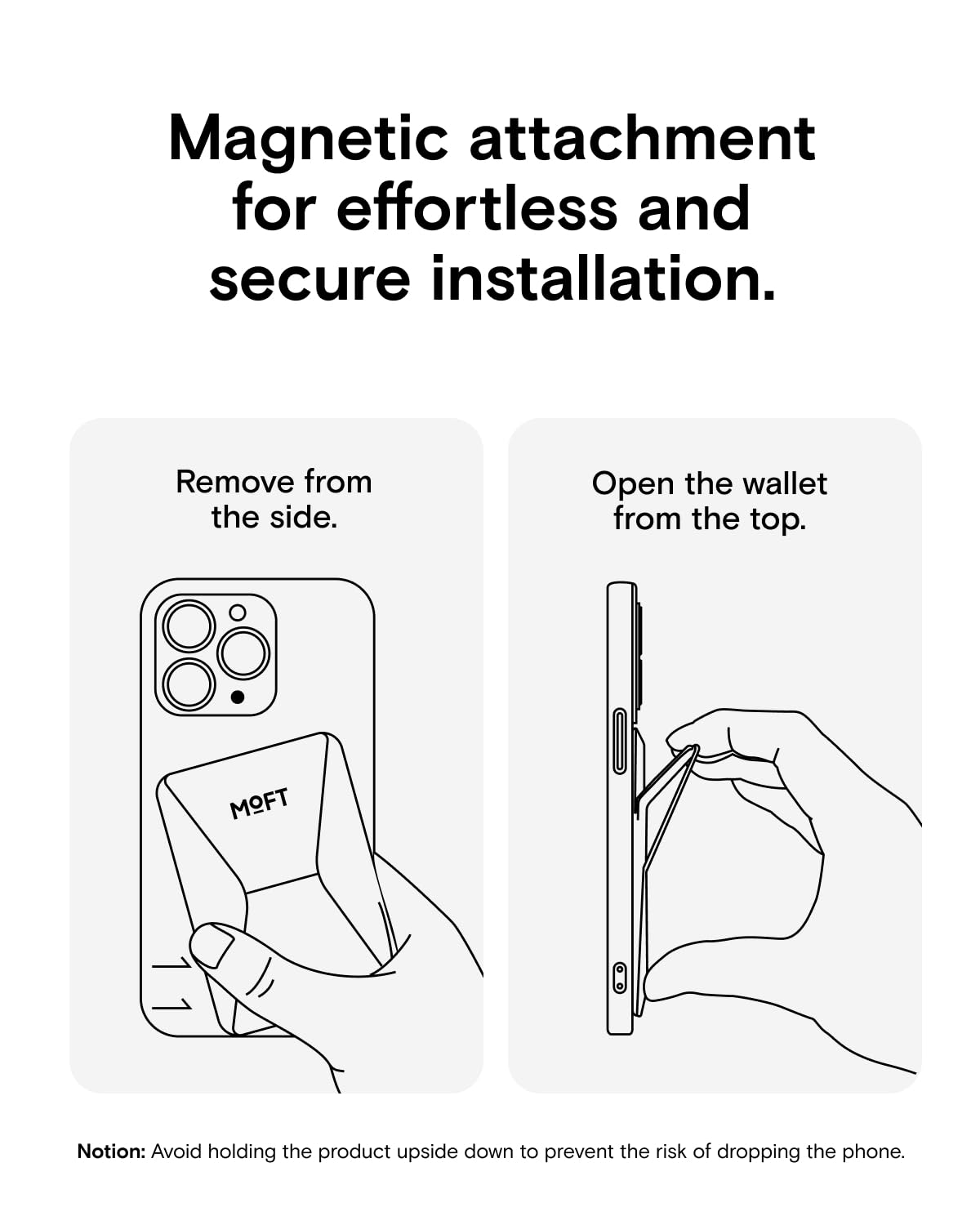 MOFT Magnetic Wallet Stand Compatible with iPhone 17/16/15/14/13/12 Series, Angle Adjustment & Magsafe Compatible MOVAS Phone Stand,Orange - Medaid International