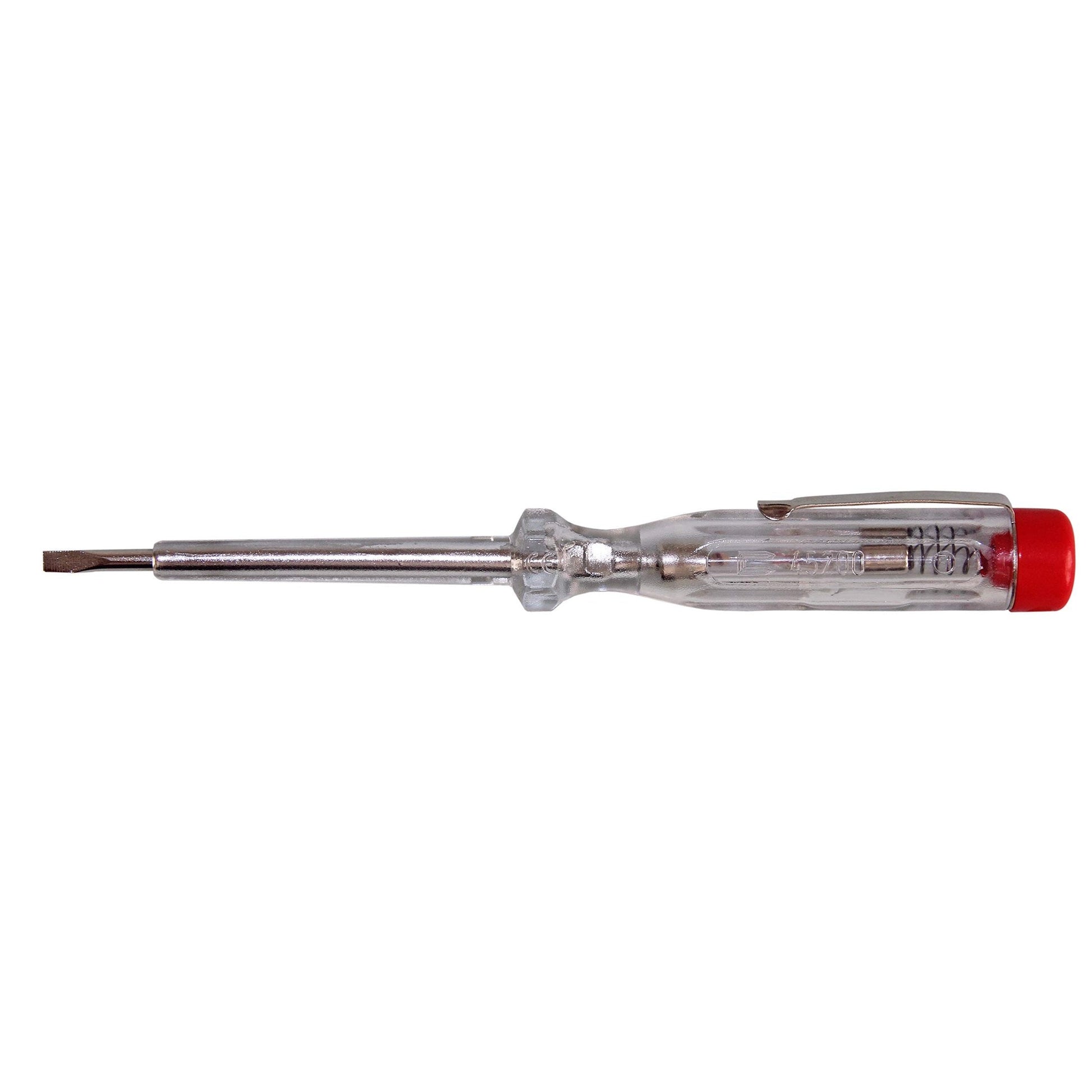 H+H 45200 45500 VDE Standard Tester 45200/45500 Voltage Tester/Phase Tester Set up to 250 V 4 Pieces (2X 45200 / 2X 45500) GS Tested 0680 Made in Germany, Transparent/red, 2X 140 mm / 2X 190 mm - Medaid International
