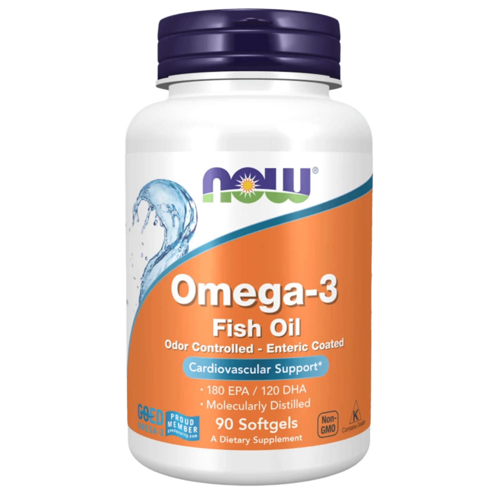 NOW Foods, Omega-3 Fish Oil, 90 Softgels
