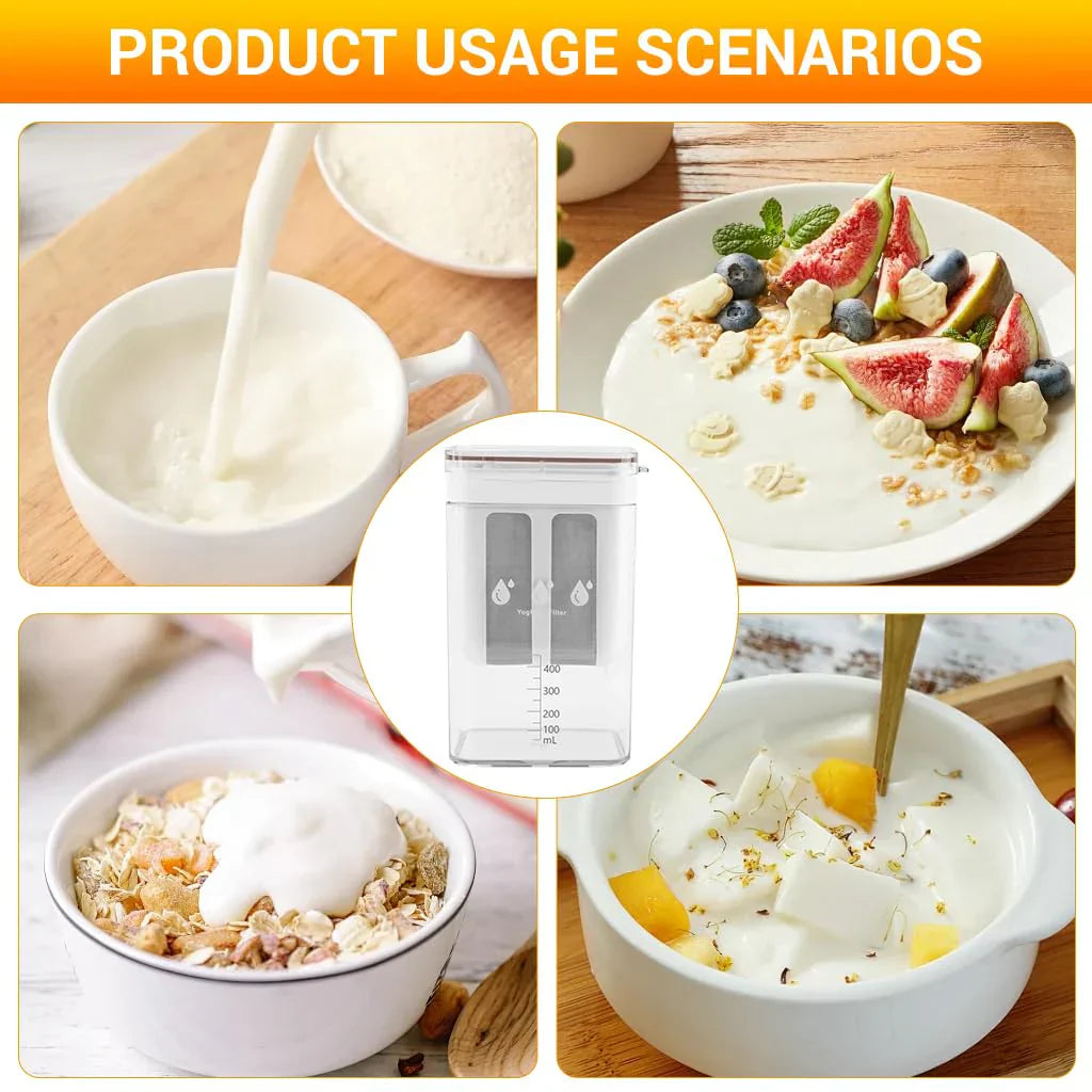 Yogurt Strainer Greek Yogurt Maker 1100ML صانع الزبادي اليوناني 1100 مل