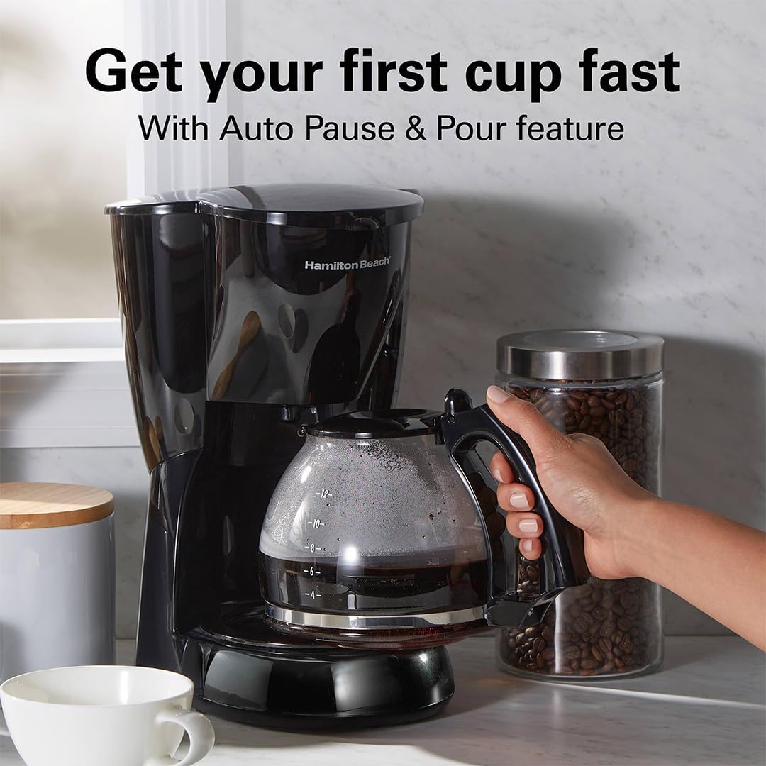 Black Coffee Maker 12 Cup - Medaid International