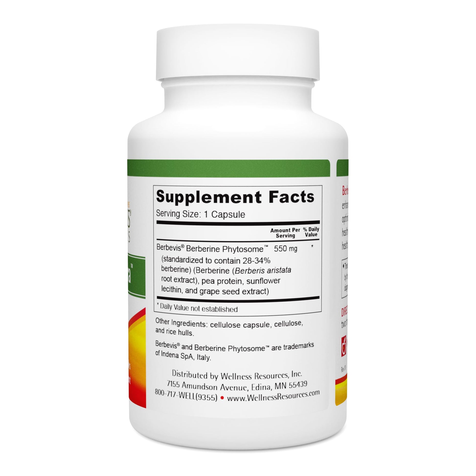 Wellness Resources Berberine Ultra - Advanced Absorption Berberine Phytosome (550mg, 60 Veggie Capsules) - Medaid International