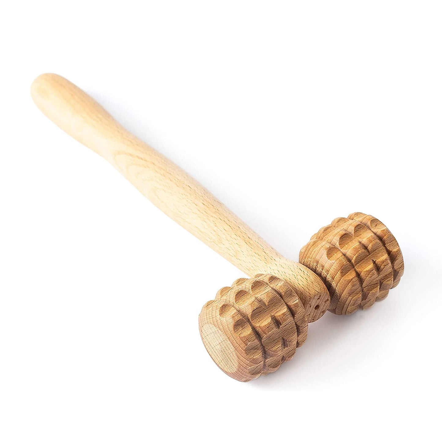 tuuli Accessories - T-Shape Massage Roller, Body and Face Roller, Multi-Functional Facial Massager, Helps Ease Muscle Tension and Supports Skin Health, Wooden Roller Massager Tool - Medaid International