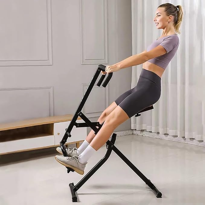 Foldable Full-Body Squat & Ride Trainer – 4-in-1 Home Fitness Machine for Legs, Hips, and Core