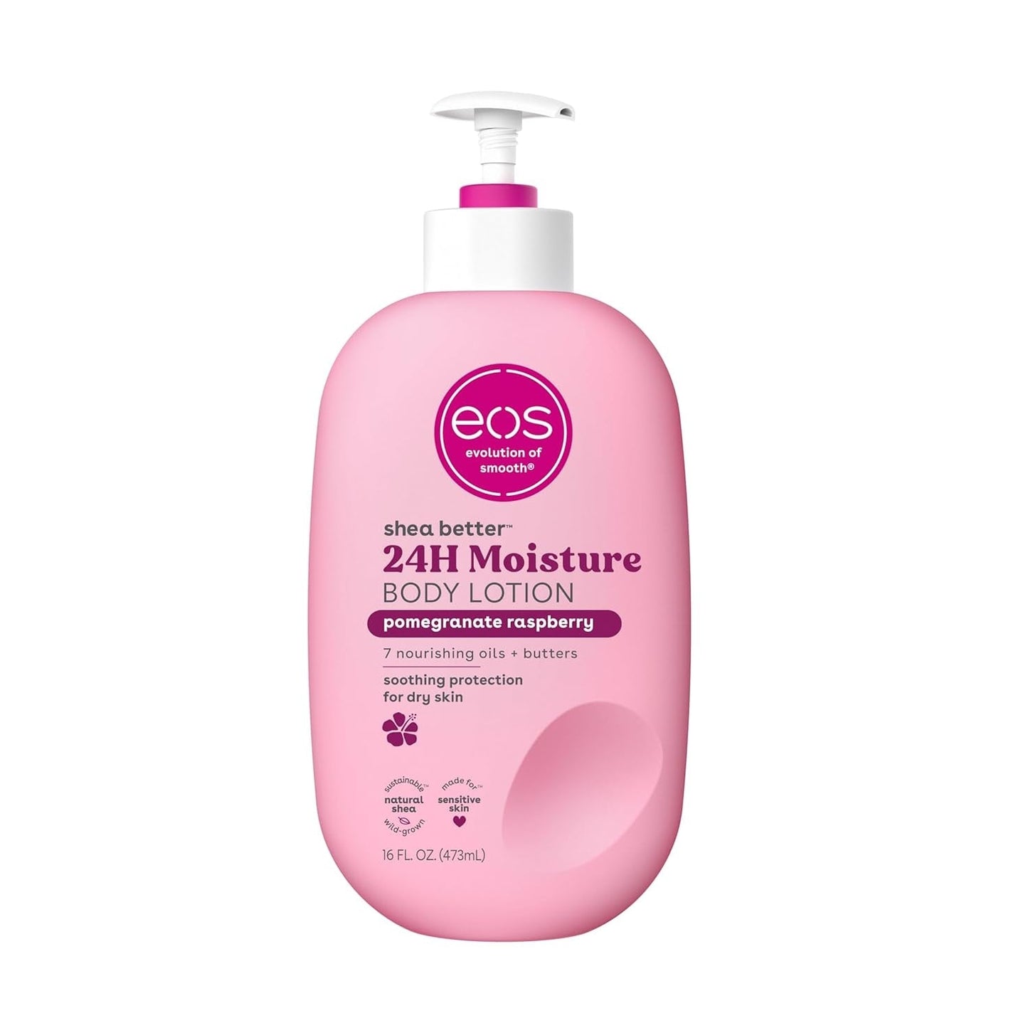 eos Shea Better Body Lotion- Vanilla Cashmere, 24-Hour Moisture Skin Care, Lightweight & Non-Greasy, Made with Natural Shea, Vegan, 16 fl oz - Medaid International