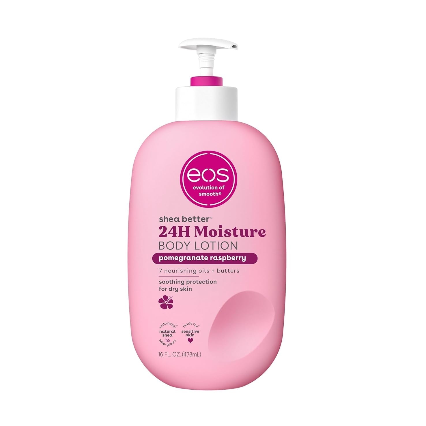 eos Shea Better Body Lotion- Vanilla Cashmere, 24-Hour Moisture Skin Care, Lightweight & Non-Greasy, Made with Natural Shea, Vegan, 16 fl oz - Medaid International