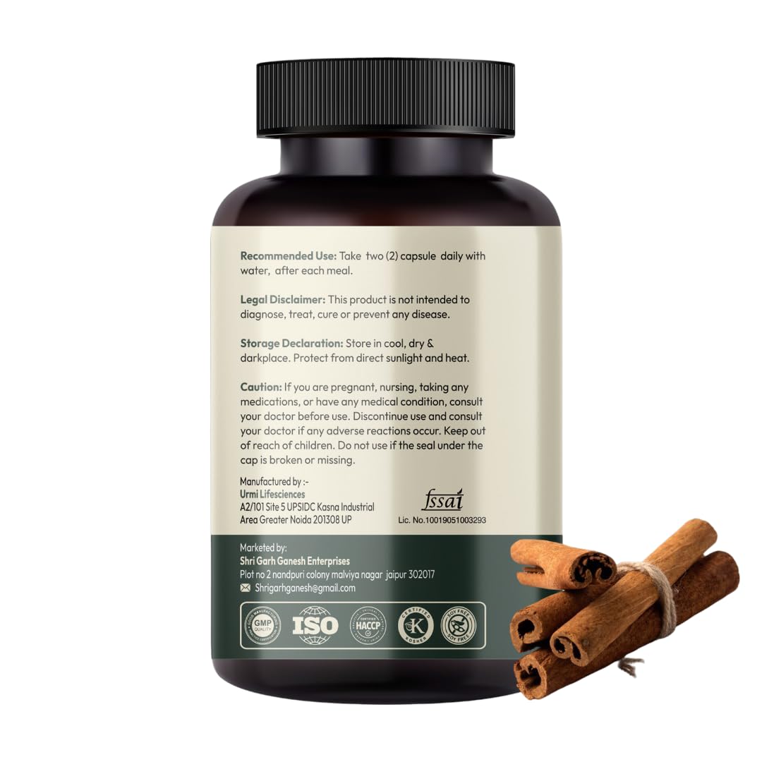 Hurbix Berberine - 1300 mg | 5 in 1 Enhanced Formula with Milk Thistle, Turmeric & Cinnamon | Premium High-Potency Formula | 60 Capsules - Medaid International