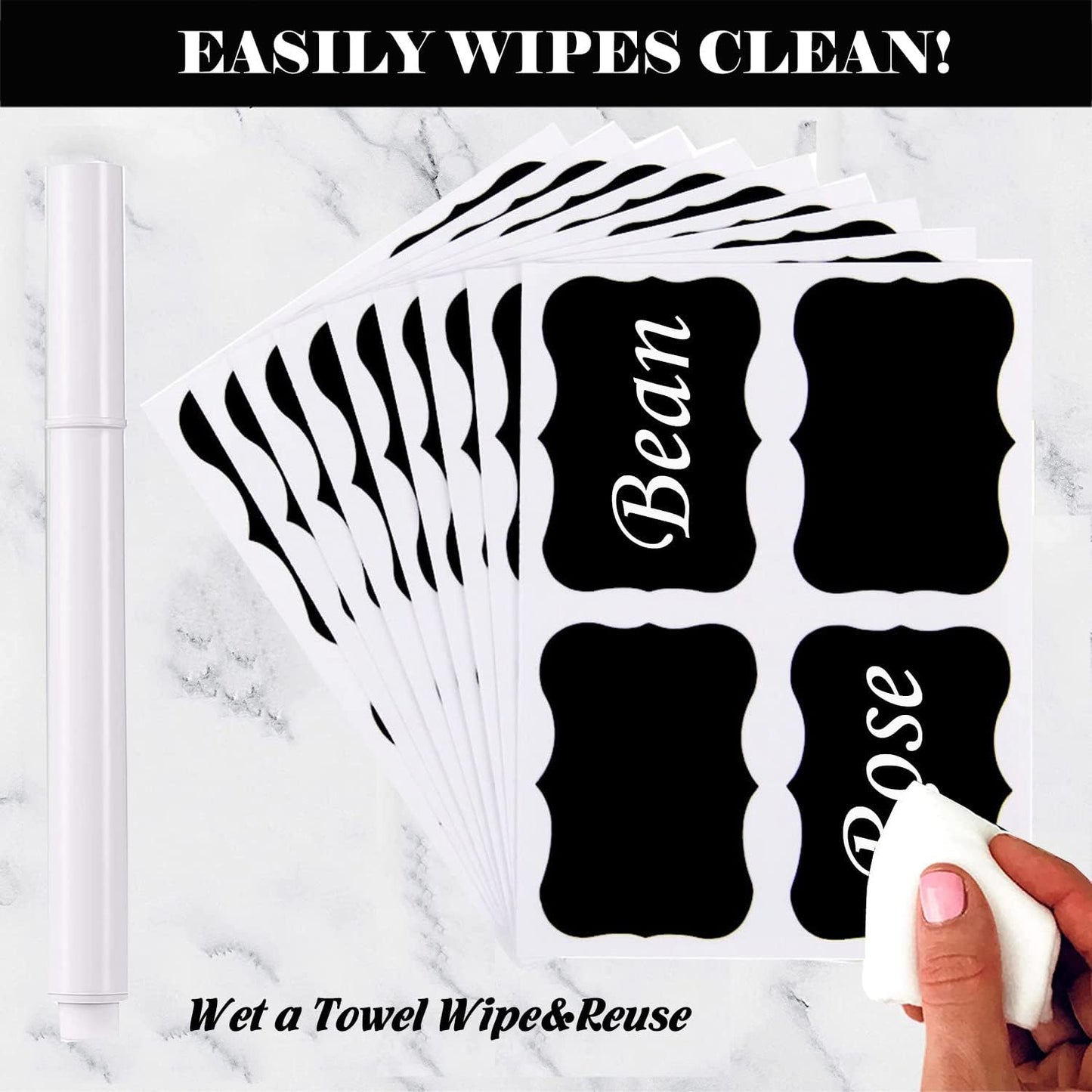 Reusable Label Stickers (Pack of 36)