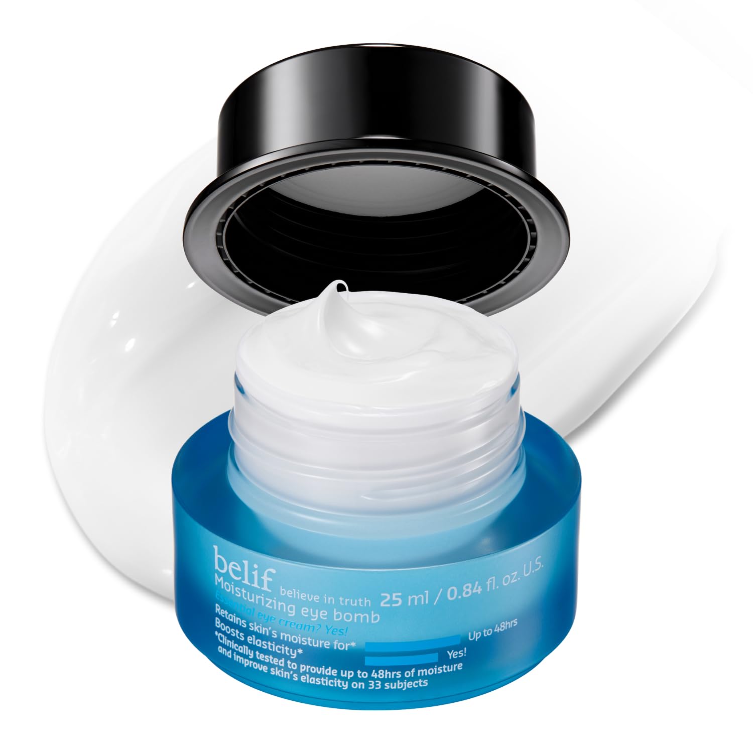 belif Peptide Eye Bomb, Anti-Aging Eye Cream for Wrinkles, Fine Lines, Crow’s Feet & Eye Bags, 48hr Hydration with Ceramide, Squalane, Caffeine, Dermatologist-Tested Korean Skincare, 0.84 fl.oz - Medaid International