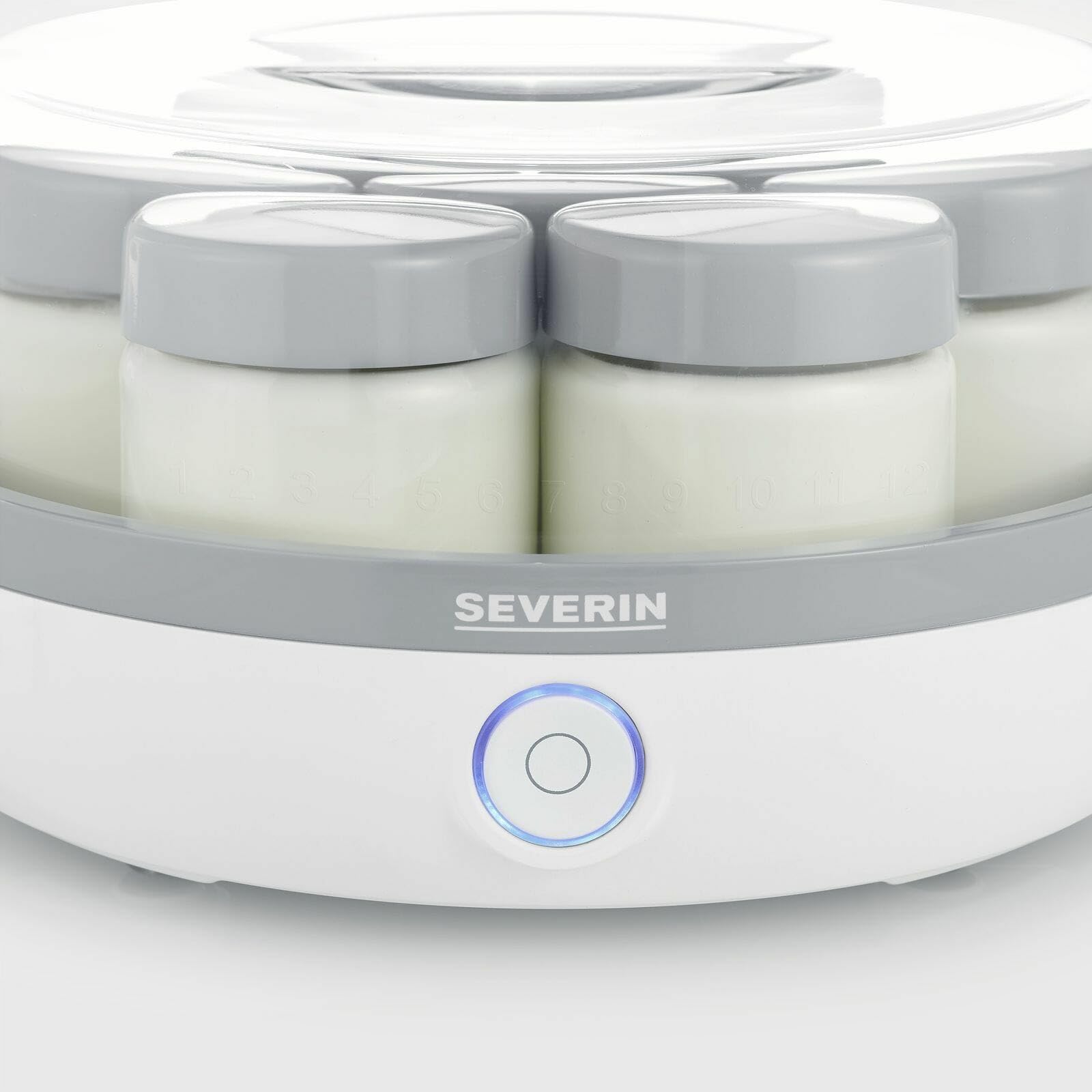Severin JG 3518 Yogurtera, blanco/gris - Medaid International