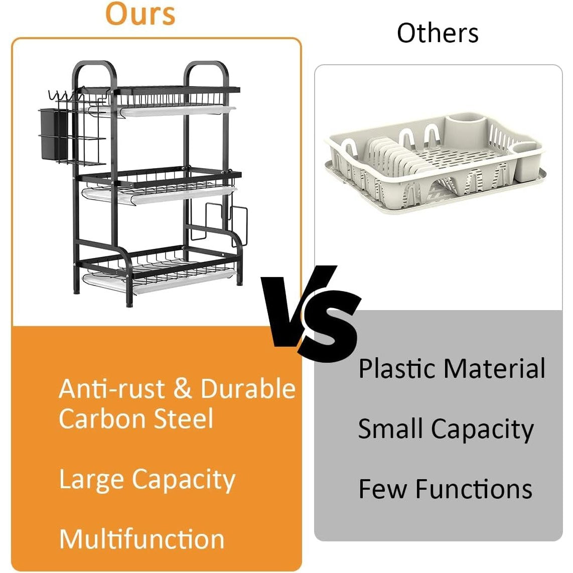 3 Layers Dish Drying Rack