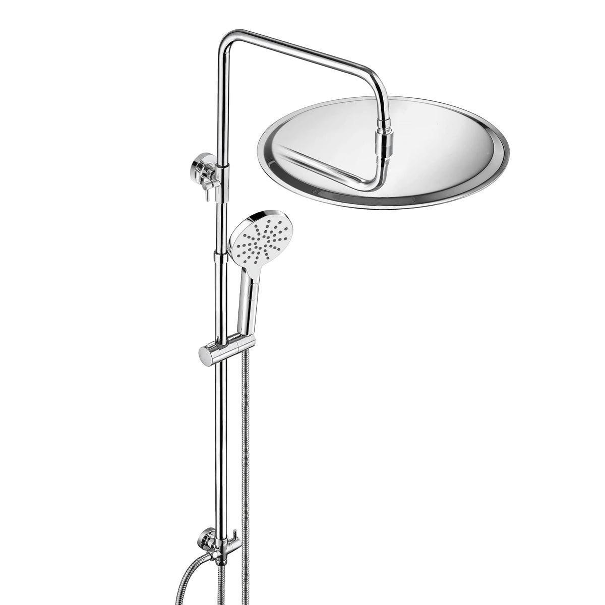 JOHO 304 Stainless Steel Shower Set Rain Shower System with Shower Head (Shower Set with Shower Head Square 20 x 20 cm)
