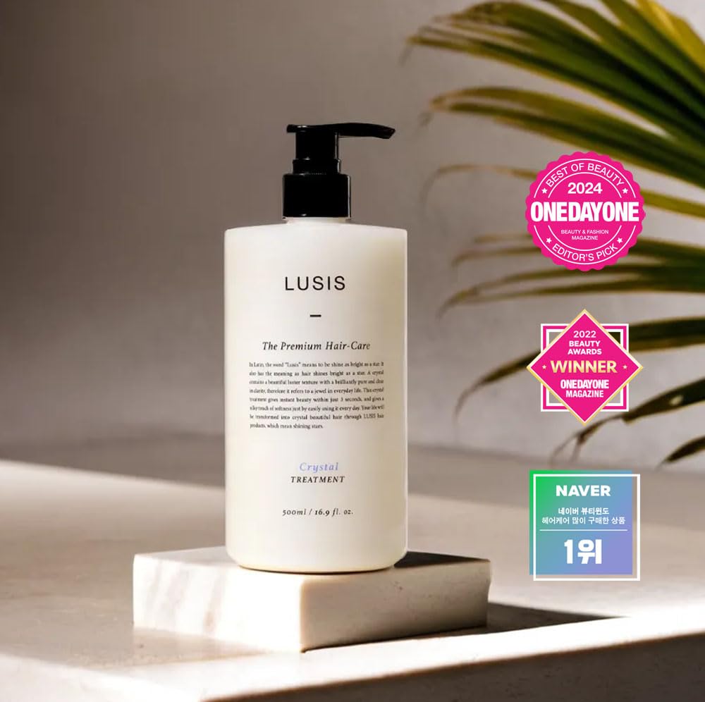 LUSIS, Crystal Hair Treatment, Conditioner, Silky and Moisture Rich Hair Clinic, Floral Scent, 500ml - Medaid International