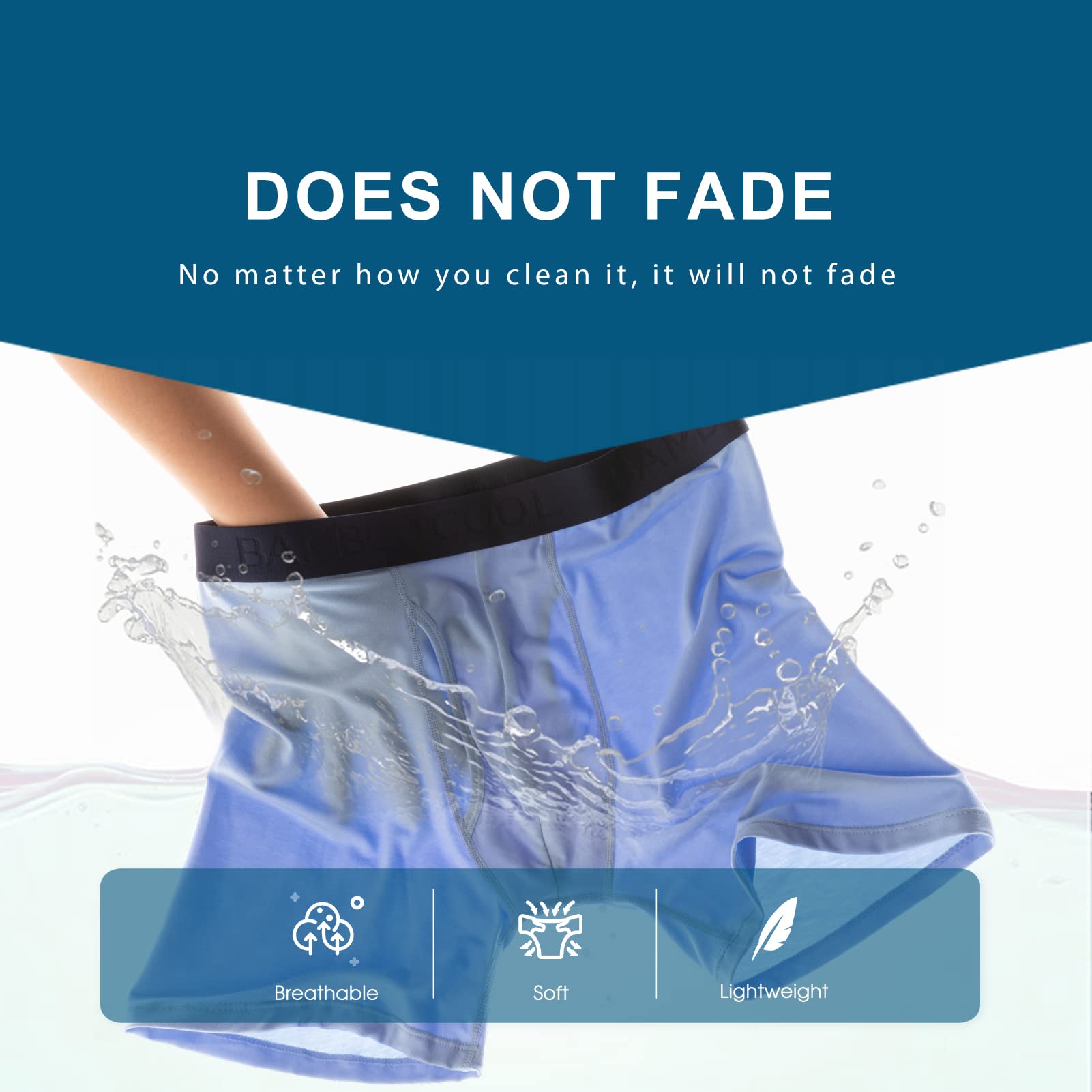 BAMBOO COOL Men's Underwear Boxer Briefs Soft Breathable Performance Underwear for Men 4 Pack(XL) - Medaid International