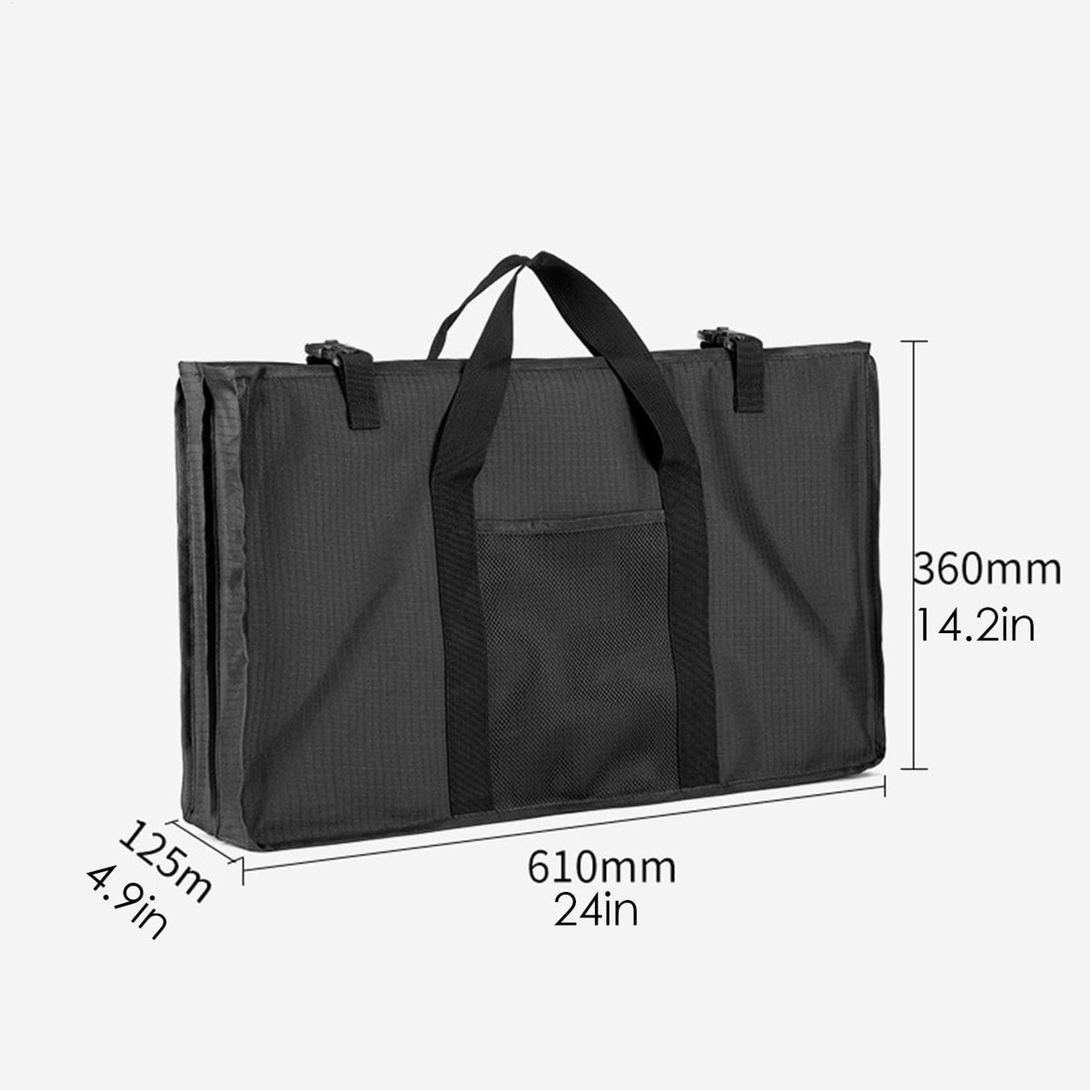 TERRIFI Folding Camping Table Carry Bag, Large Capacity Camp Table Storage Case with Handles and Side Pocket, Outdoor Organizer for Travel, Picnic, Hiking, BBQ and Beach