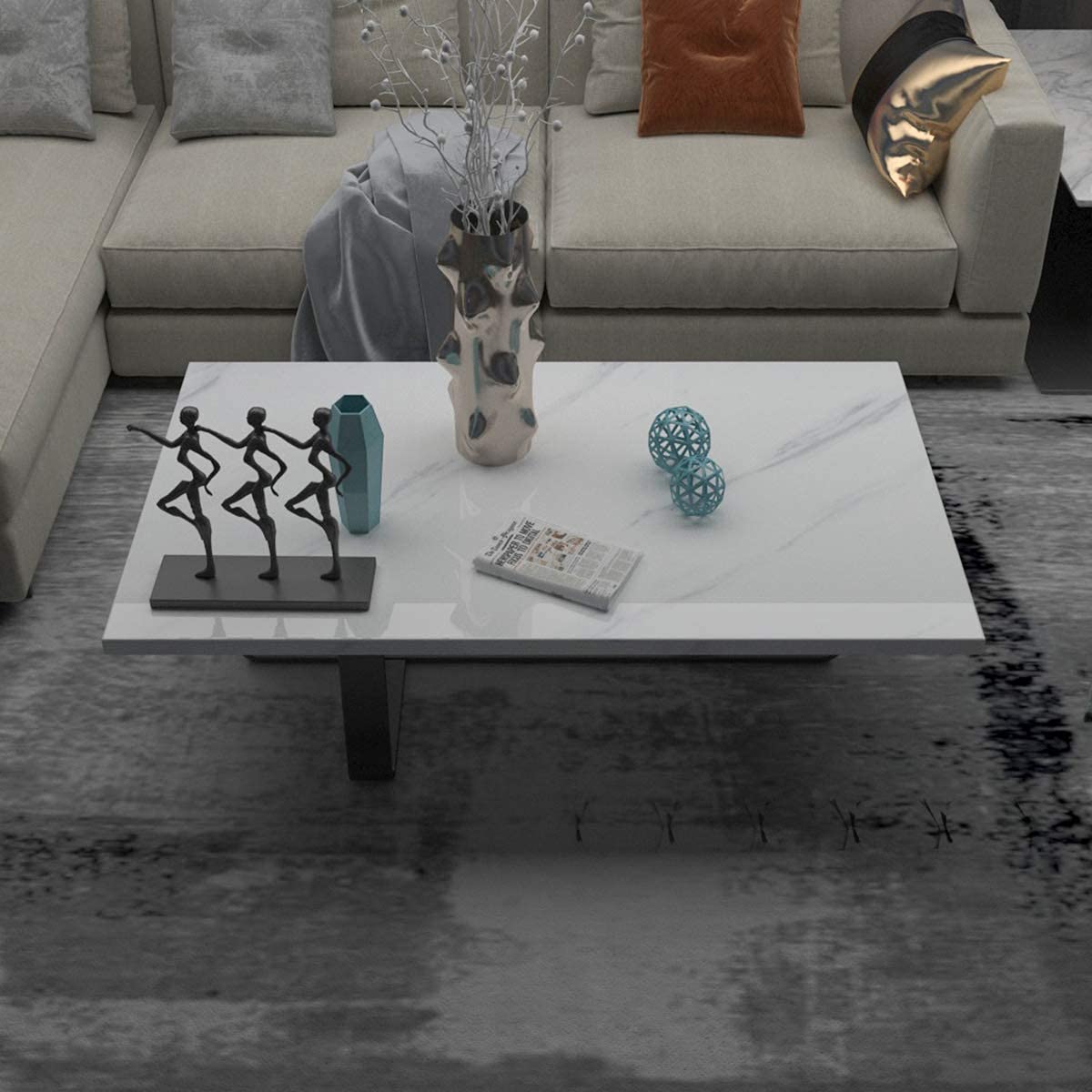 White Marble Contact Paper Textured Beige White Granite Wallpaper Peel Stick Countertop Contact Paper Removable Waterproof Adhesive Paper Thick Shiny Marble Look Wall Paper Kitchen Table Vinyl Wrap - Medaid International