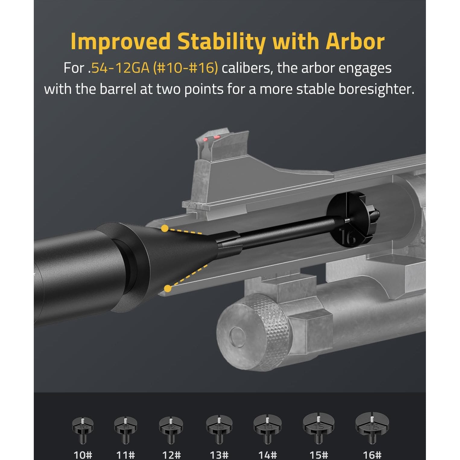 CVLIFE Bore Sight Laser Kit fit 0.17 to 12GA Calibers, Professional Red Laser Boresighter Kit for All Gun, Multiple Caliber Bore Sighting Kit for Hunting Rifles Pistols and Handgun - Medaid International