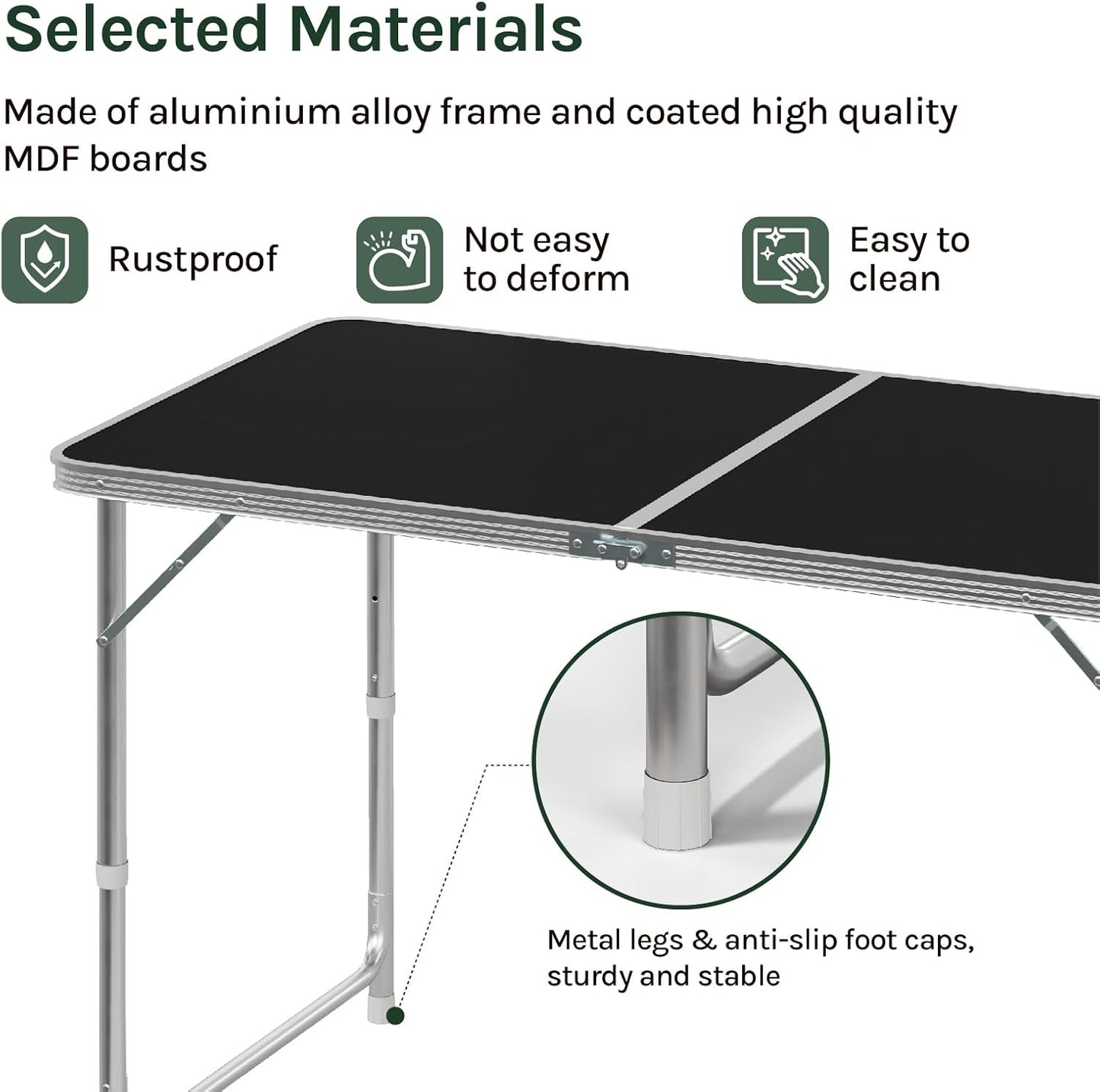 WOLTU Camping Table Picnic Table (CPT8122SZ)