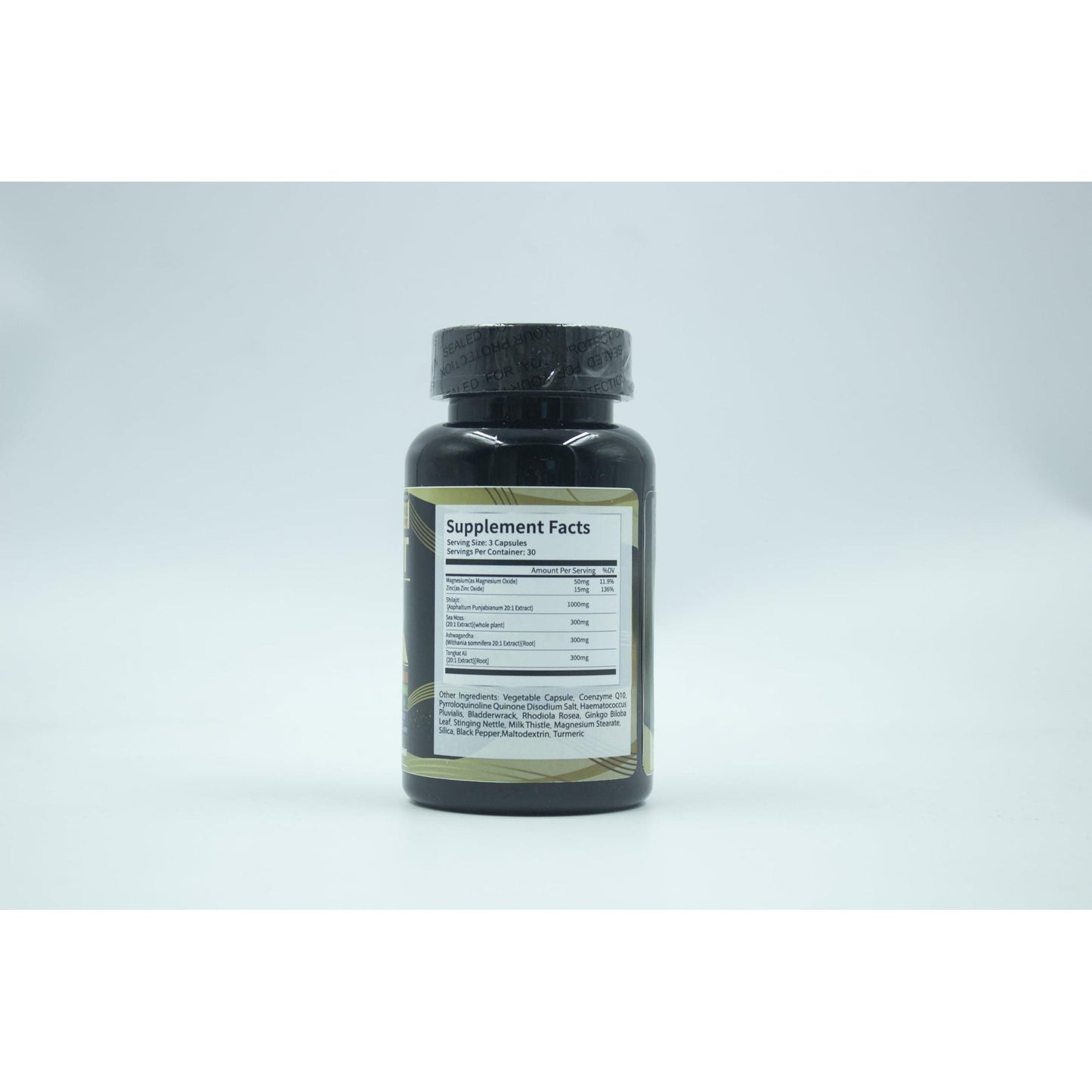 Uheco Shilajit Supplement with Sea Moss, Ashwagandha, Tongkat Ali - Shilajit Pure Himalayan Organic Fulvic Acid Capsules - 90 Count - Medaid International