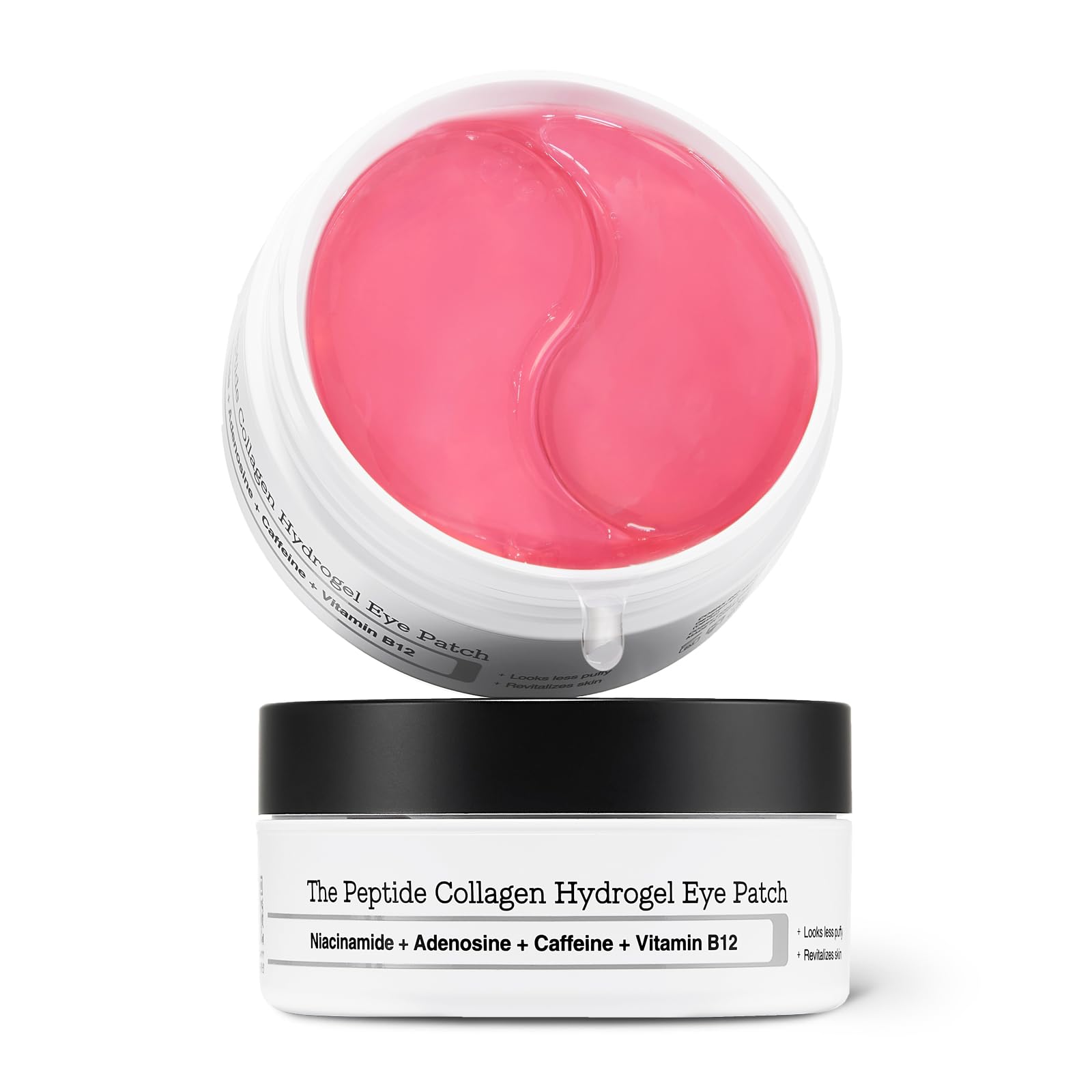 COSRX Pink Peptides Collagen Hydrogel Eye Patch for Puffy Eyes and Dark Circles, Under Eye Mask, 60 Under Eye Patches, Korean Skin Care, Stocking stuffers for women - Medaid International