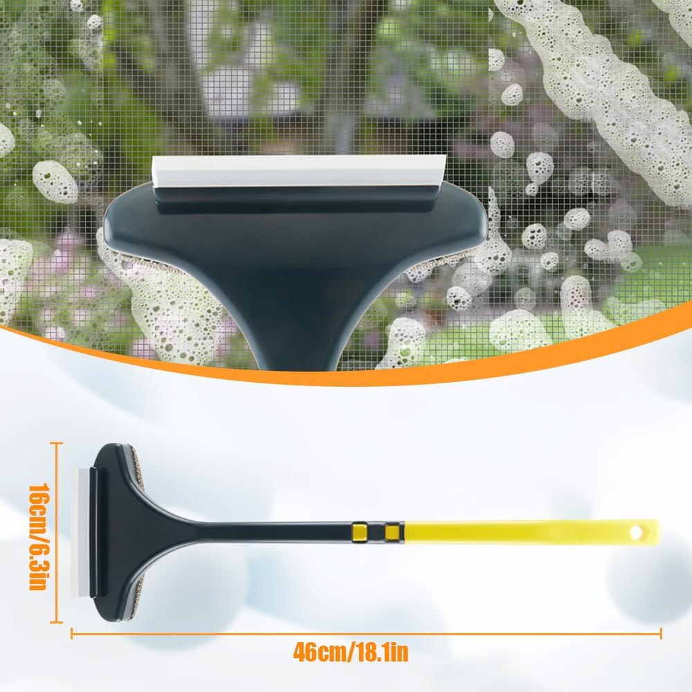 2-in-1 Screen Cleaning Brush – Double-Sided Window Cleaner
