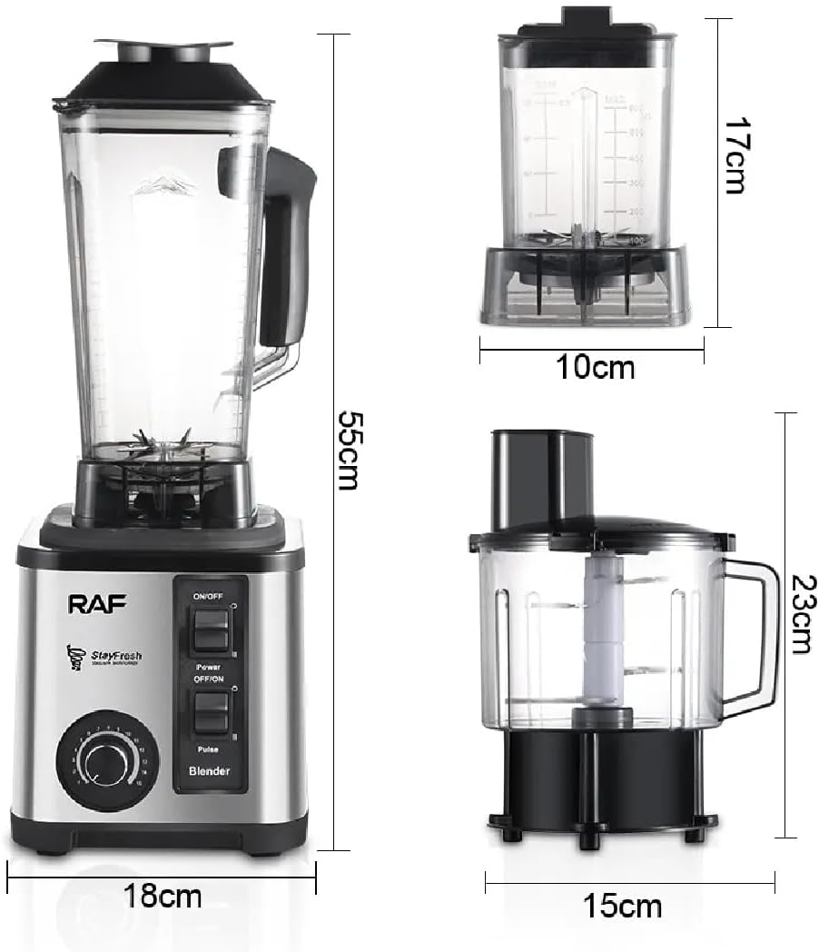 RAF 2600W  Electric Blender + Chopper 3-in-1 R2865 - Medaid International
