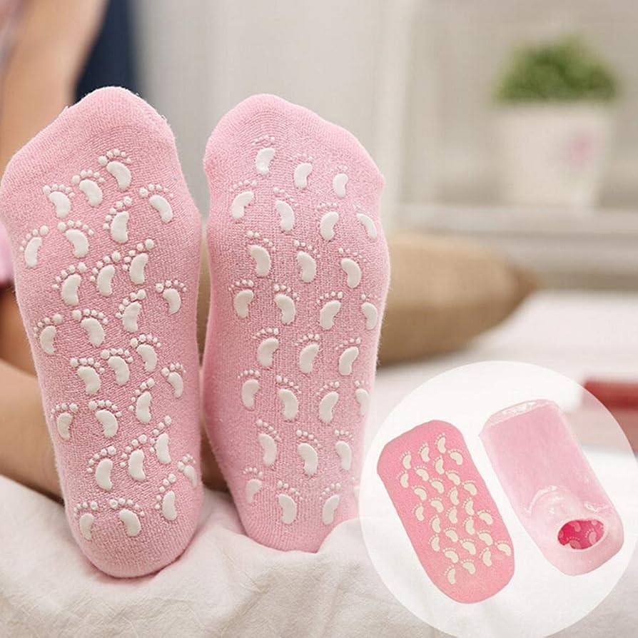 Moisturizing Silicone Gel Socks Pair جوارب سيليكون مرطبة