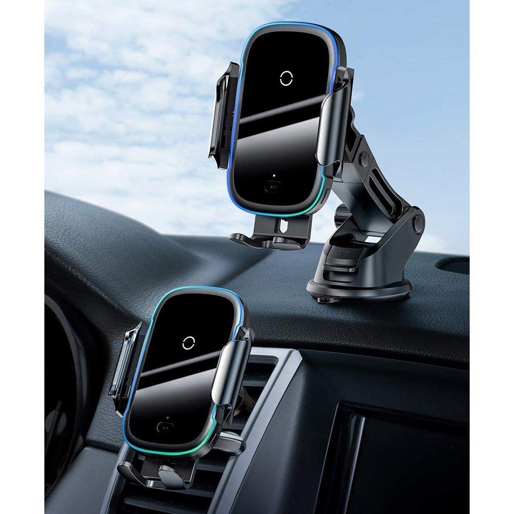 Baseus Light Electric Holder Wireless Charger(15W) - Black (UPSAN7100-0U) - Medaid International