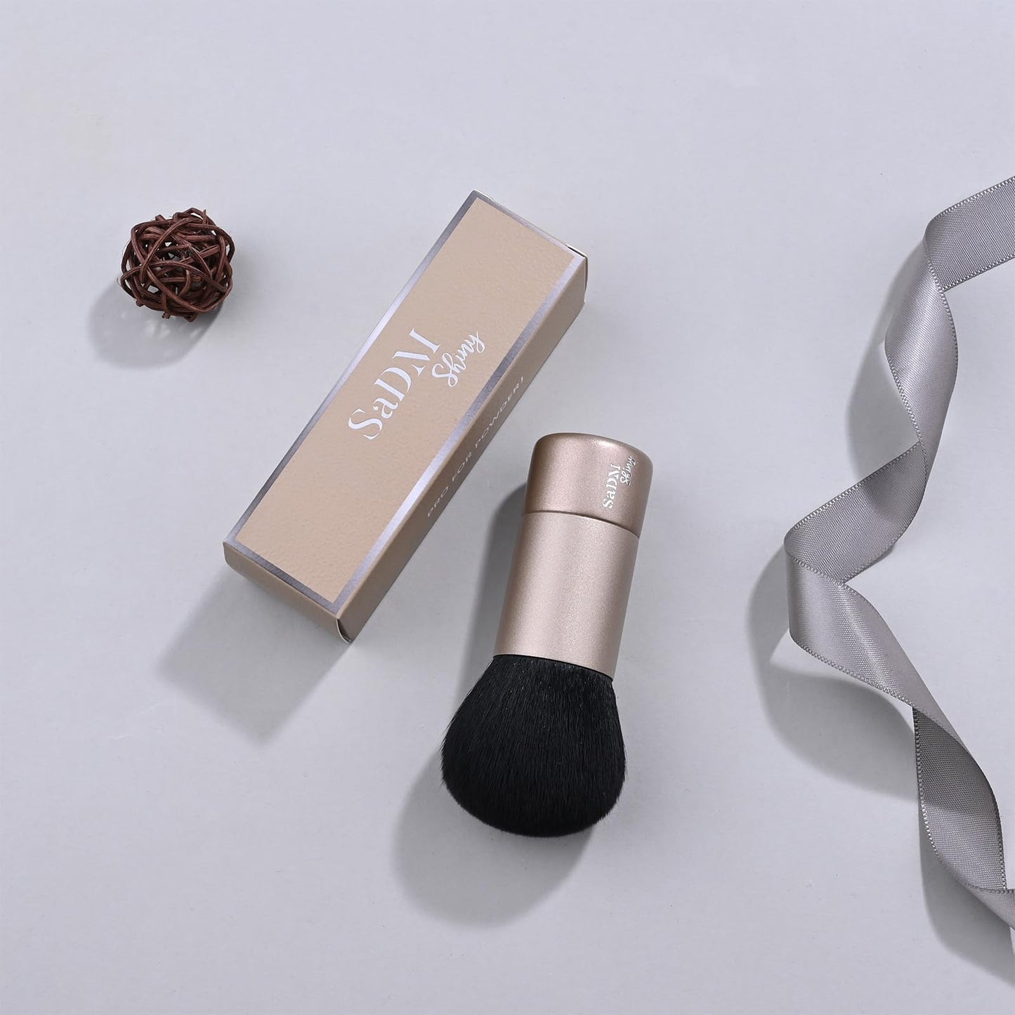 Kabuki Makeup Brush - Blender Brush for Powder, Cream, Liquid Foundation & Blush Blending - Professional Make Up Brush - Full Face Makeup Brush - Vegan & Cruelty Free - Medaid International