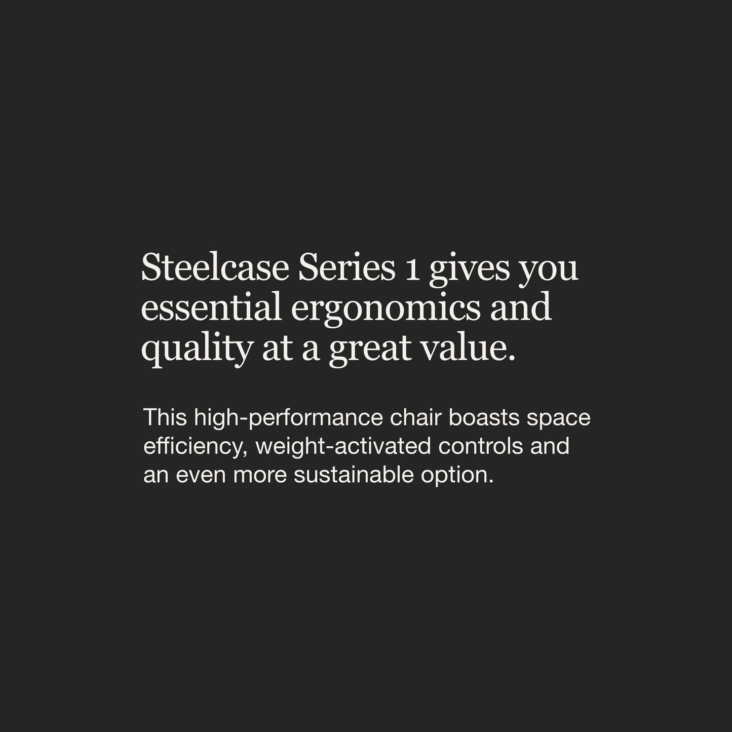 Steelcase Series 1 Office Chair - Ergonomic Work Chair with Wheels for Carpet - Helps Support Productivity - Weight-Activated Controls, Back Supports & Arm Support - Easy Assembly - Licorice - Medaid International
