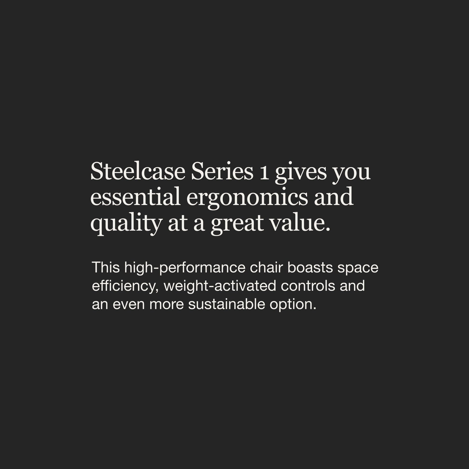 Steelcase Series 1 Office Chair - Ergonomic Work Chair with Wheels for Carpet - Helps Support Productivity - Weight-Activated Controls, Back Supports & Arm Support - Easy Assembly - Licorice - Medaid International