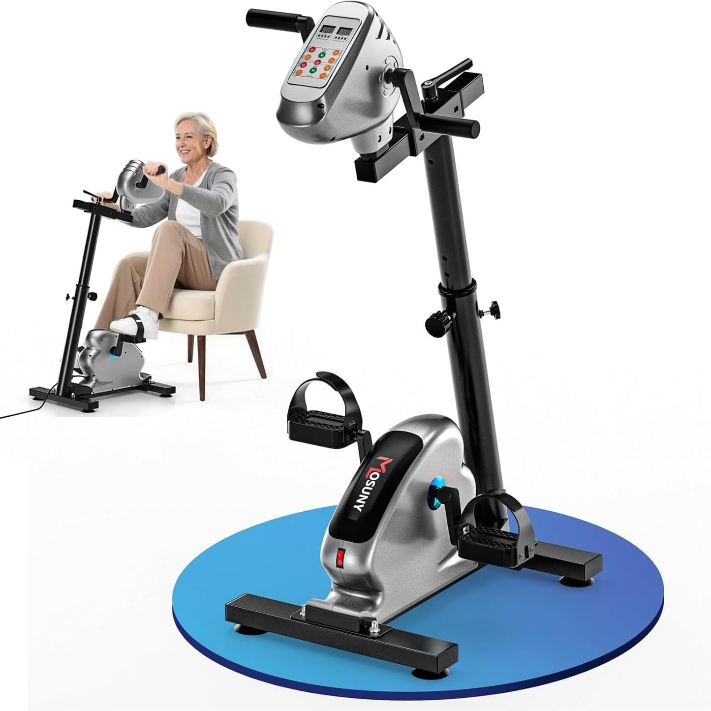 Motorized Arm & Leg Exercise Bike for Seniors – Restore Mobility & Circulation at Home (12 Speeds, Adjustable Resistance)