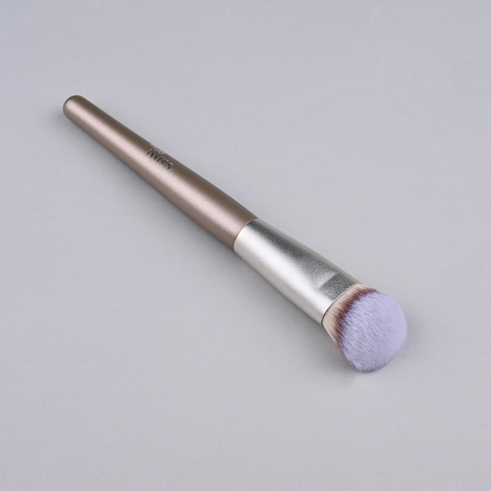 Contoured Makeup Brush - Foundation Blender Brush for Powder, Cream, Contour, Bronzer, Blush Blending & Highlighter - Professional Make Up Brush - Full Face Makeup Brush - Vegan & Cruelty Free - Medaid International