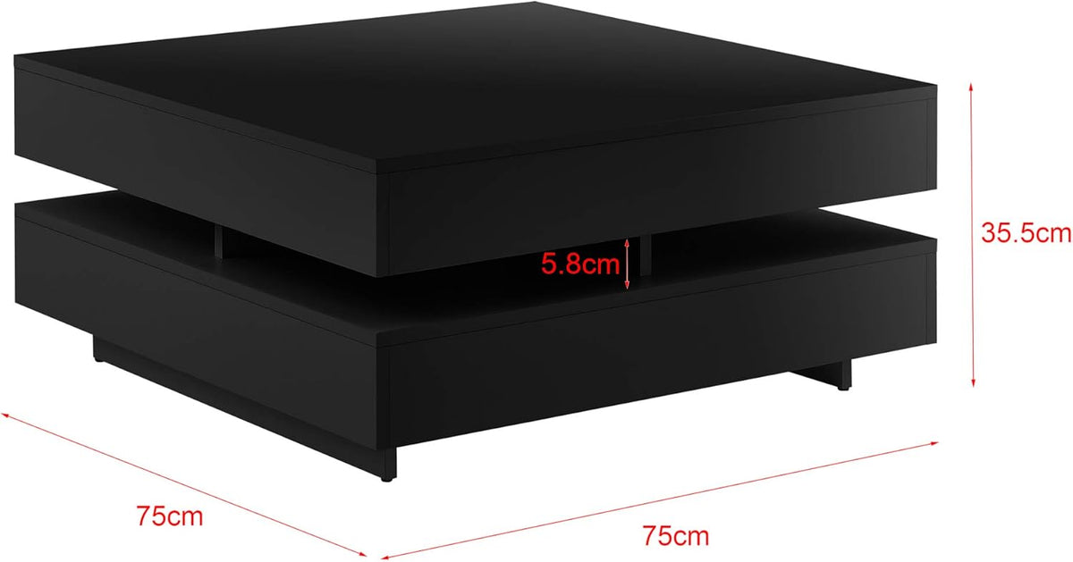 Coffee table with storage compartments