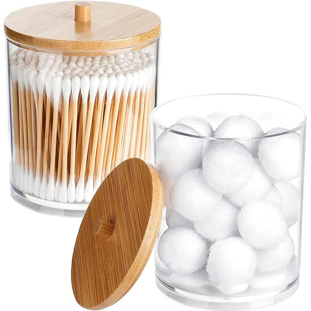 Bamboo-Lid Storage Jar