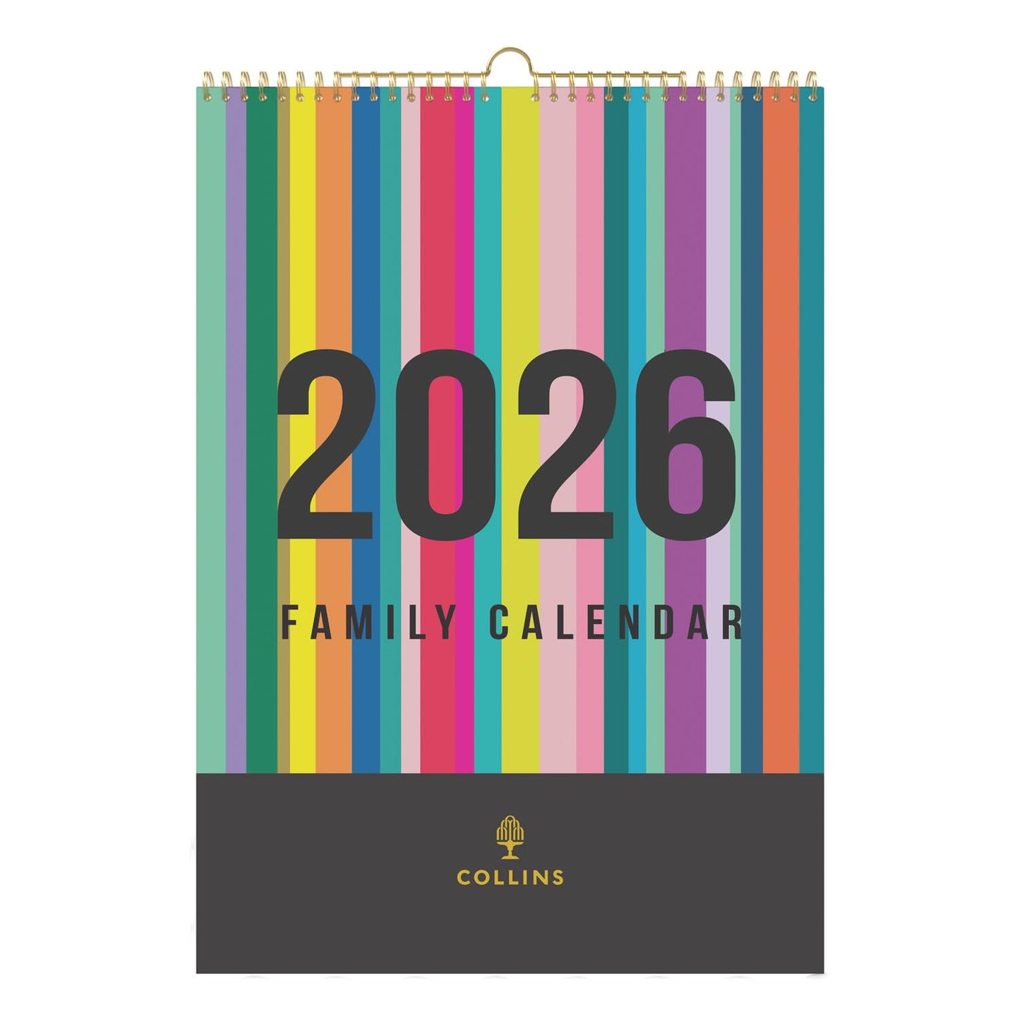 Collins - Edge Rainbow - Monthly Wall Calendar 2026 (EDFC135-26) - Medaid International