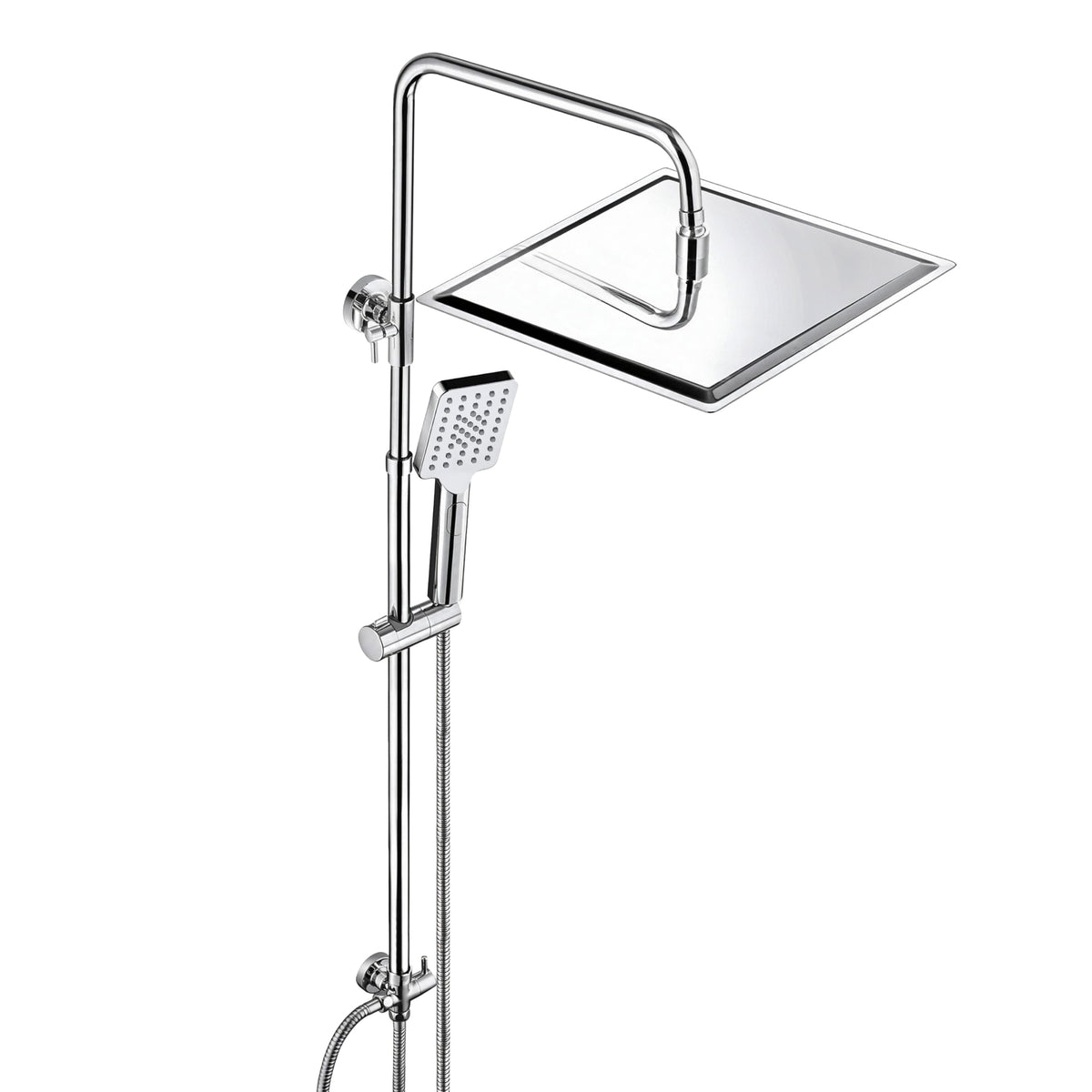 JOHO 304 Stainless Steel Shower Set Rain Shower System with Shower Head (Shower Set with Shower Head Square 20 x 20 cm)