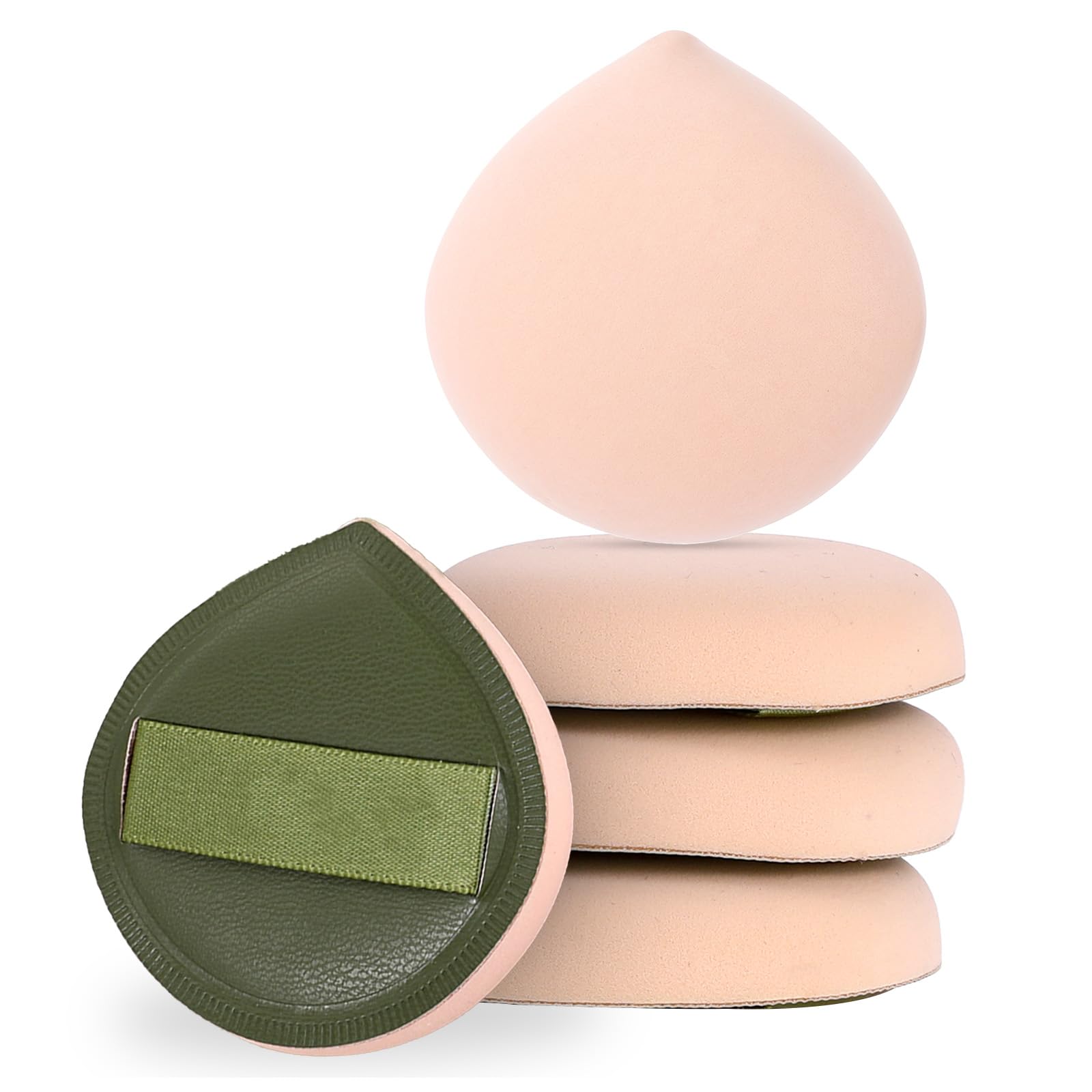 ZEYIYER 5 PCS Foundation Sponge, Powder Puff, Korean Makeup Sponge, Cushion Puff for Foundation and Powder, Fluffy Teardrop Latex Foundation Applicator for Liquid Cream Powder - Medaid International