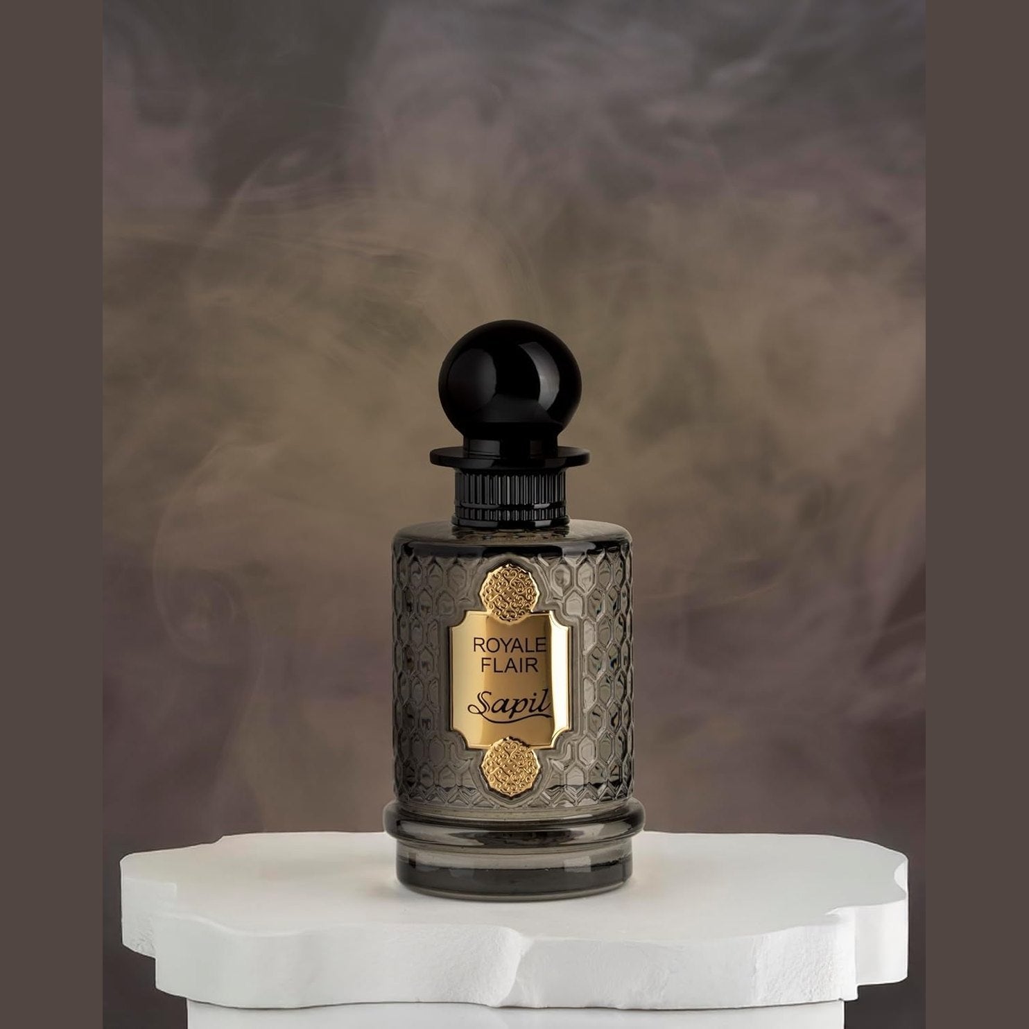 Sapil Royale Flair Unisex Eau De Parfum – Spicy Woody Oud & Amber Blend – Long-Lasting Premium Luxury Fragrance for Men & Women – Arabic Dubai Perfume – 3.38 oz - Medaid International
