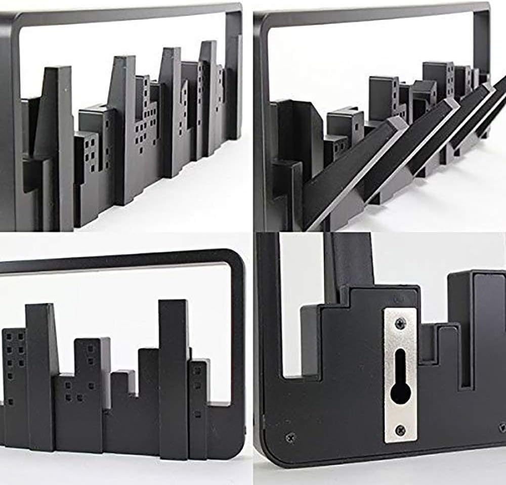 Wall-Mounted Coat Rack with Hooks