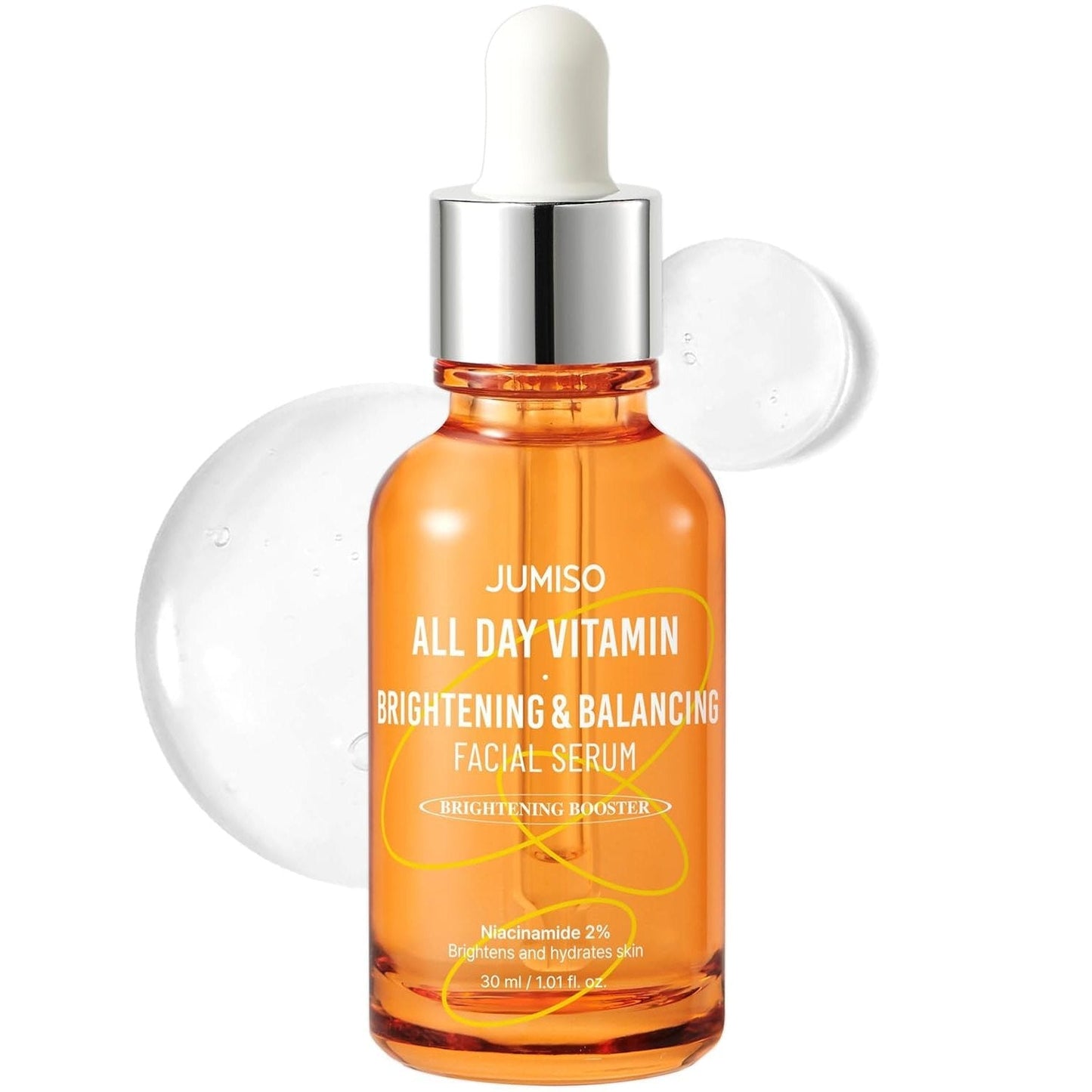 JUMISO All Day Vitamin Serum, Brightening & Balancing Facial Serum 30ml, 1.01 fl oz, 86.14% of Vitamin Tree Extract, 20,000ppm of Niacinamide - Medaid International
