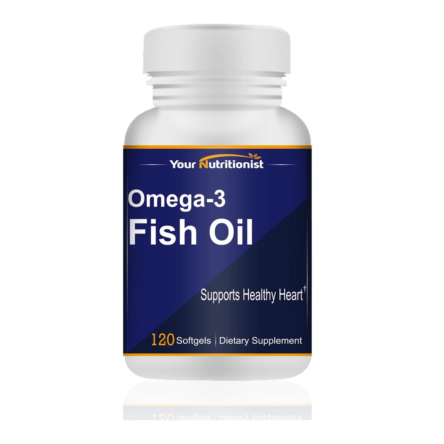 Your Nutritionist Omega-3 Fish Oil 1000mg, Heart Health, 120 softgels - Medaid International