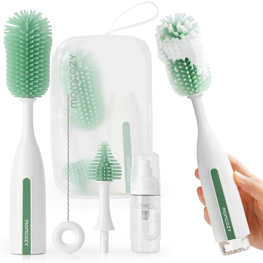 Momcozy Innovative Push-Press Design Bottle Brush Kit