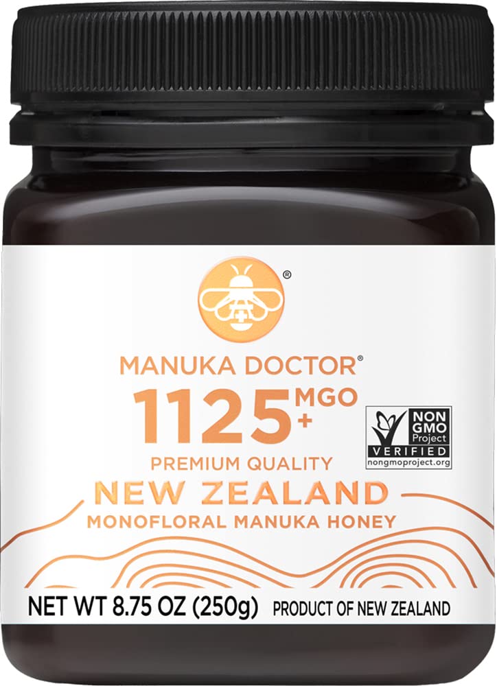 Manuka Doctor - MGO 1125+ Manuka Honey Monofloral, 100% Pure New Zealand Honey. Certified. Guaranteed. Raw. Non-GMO (8.75 oz) - Medaid International