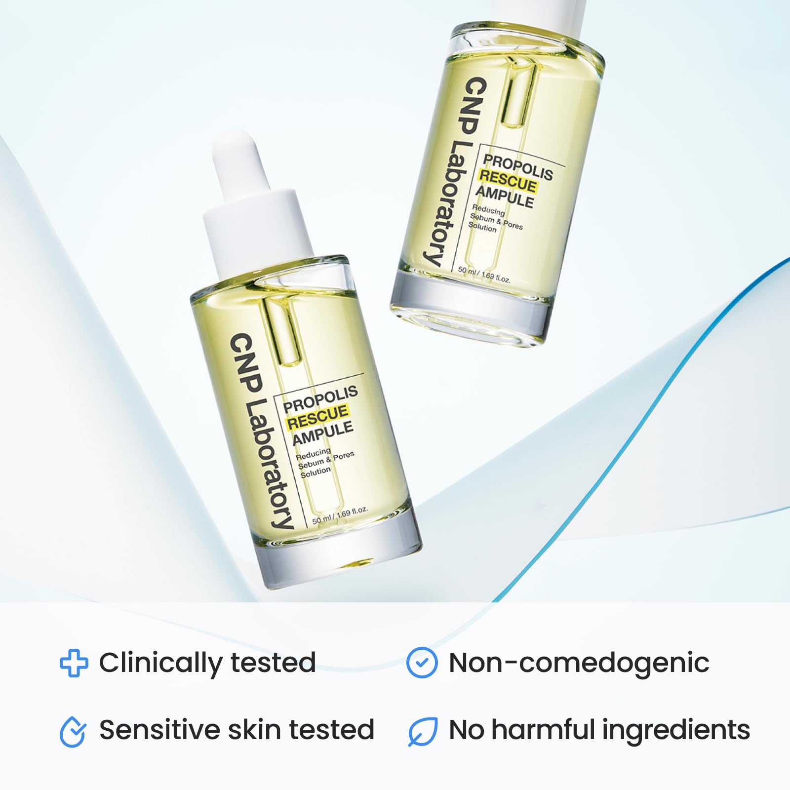 CNP Rescue+Propolis Serum - Redness Relief Serum with Niacinamide & IP-BHA, Soothing, Hydrating, Minimizing Pores, for Oily & Sensitive Skin, Lightweight Essence for Glass Skin, Korean Skin Care - Medaid International