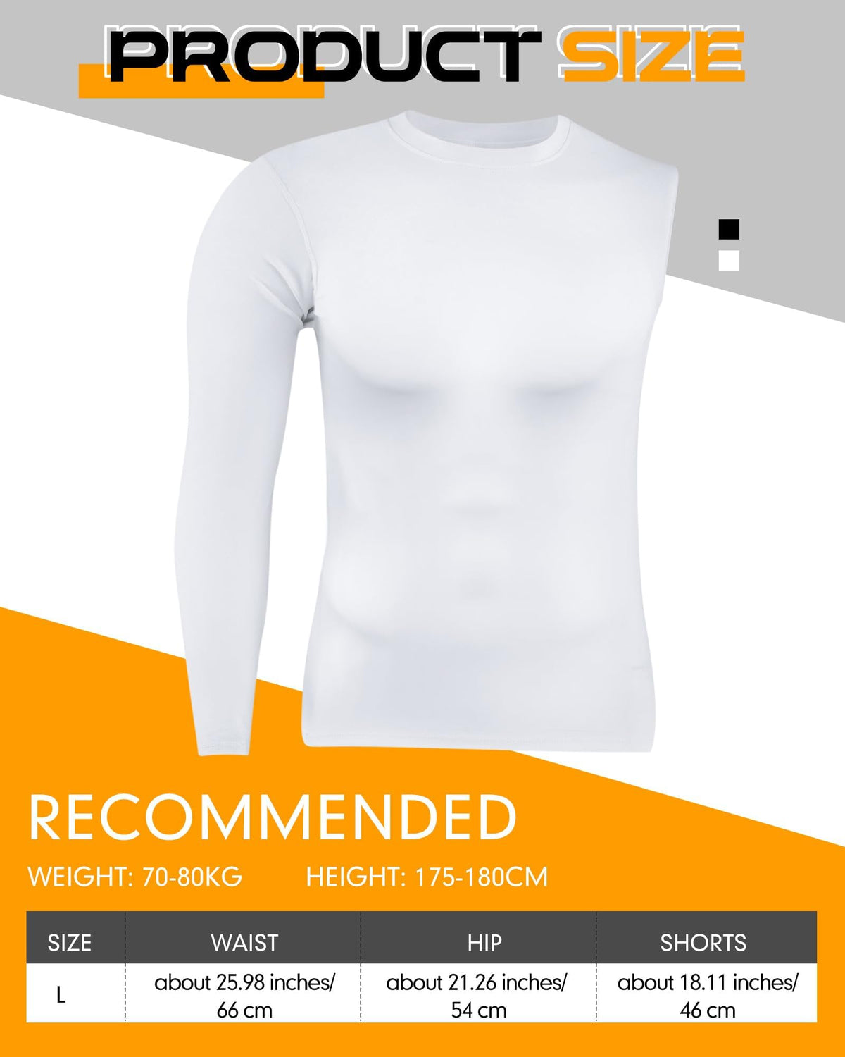 KASTWAVE Compression Shirts for Men Long Sleeve Quick Dry Mens Single Sleeve Compression Shirts 1/2 Single Arm Athletic Base Layer Undershirt Gear T Shirt Single Sleeve Compression Shirt, 2 Pcs * L